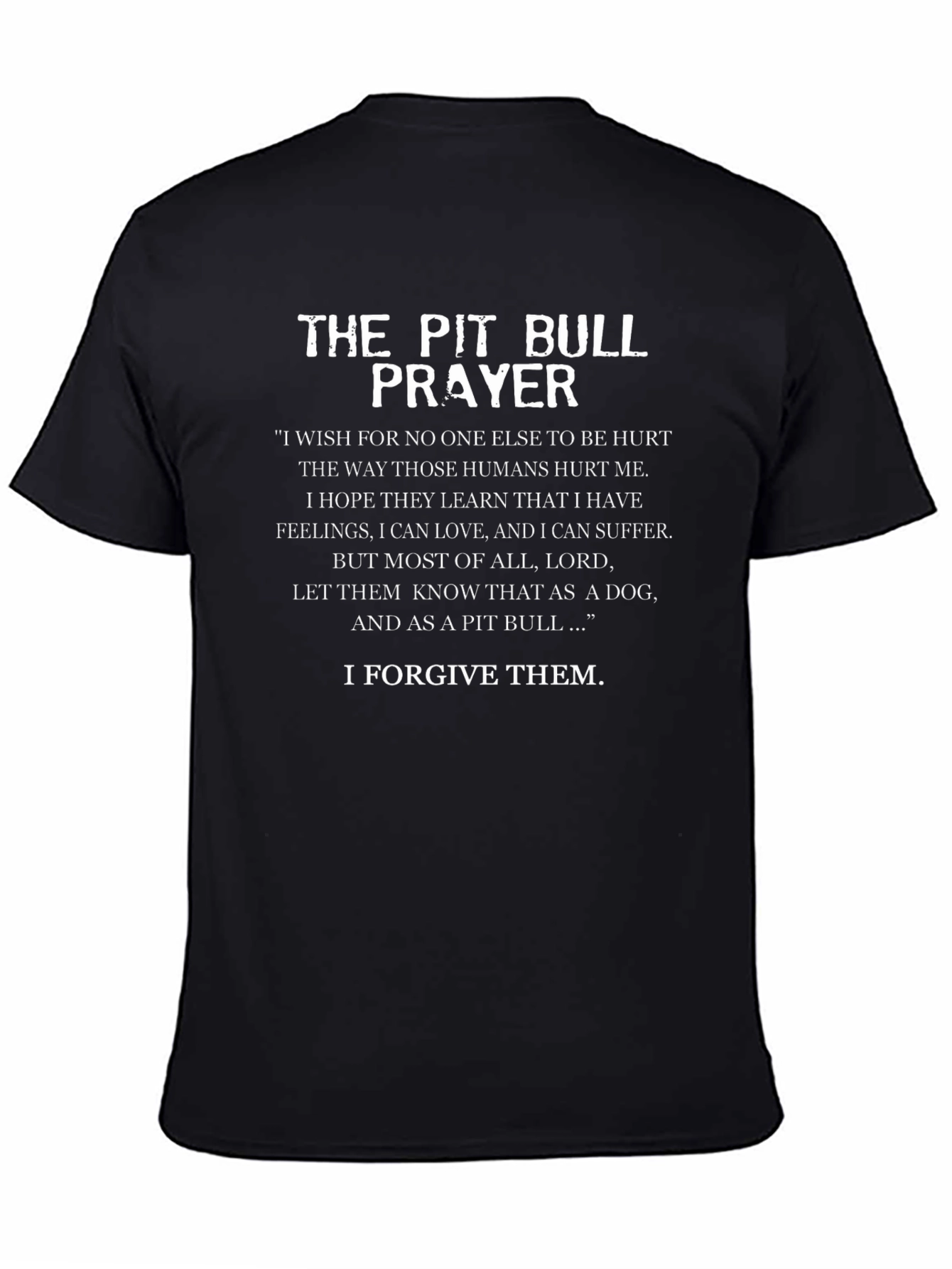 Pit Bull Prayer Graphic Tee - Dog Lover T-Shirt