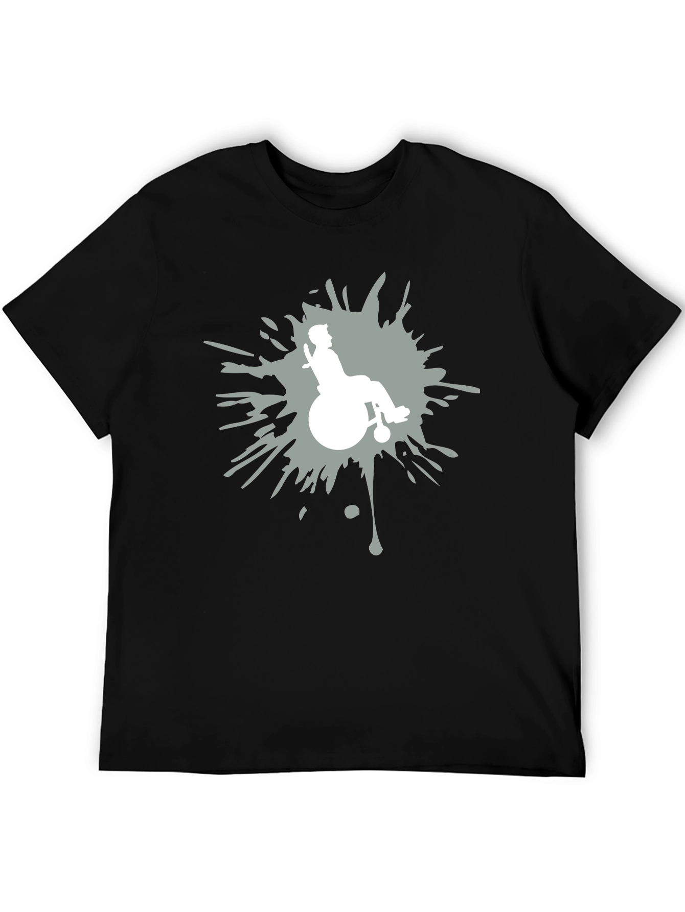 Wheelchair Silhouette Graphic T-Shirt