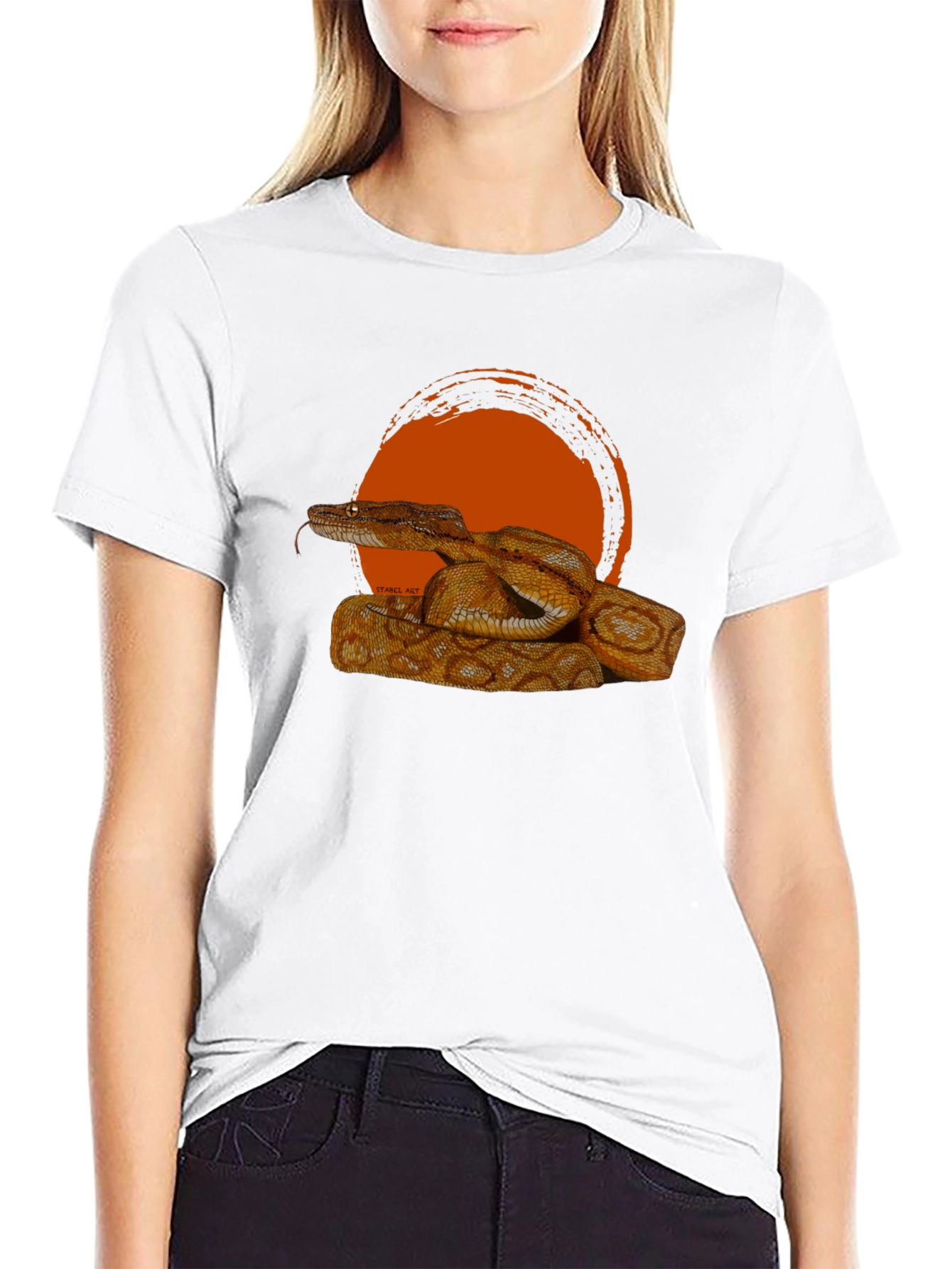Snake & Sunset Graphic T-Shirt