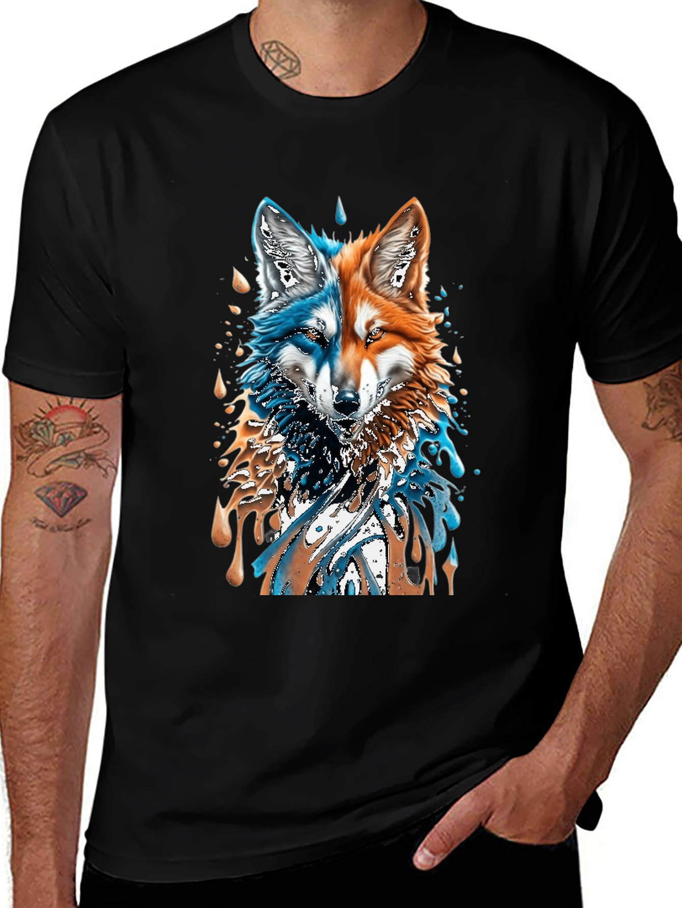 Two-Faced Fox Graphic Tee