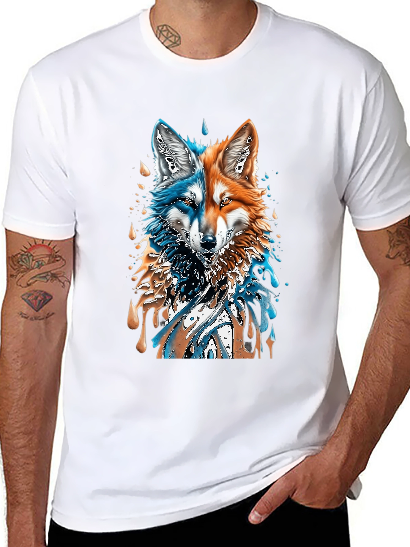 Two-Faced Fox Graphic Tee