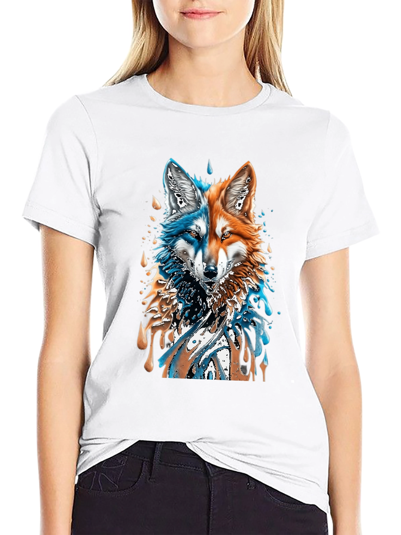 Two-Faced Fox Graphic Tee