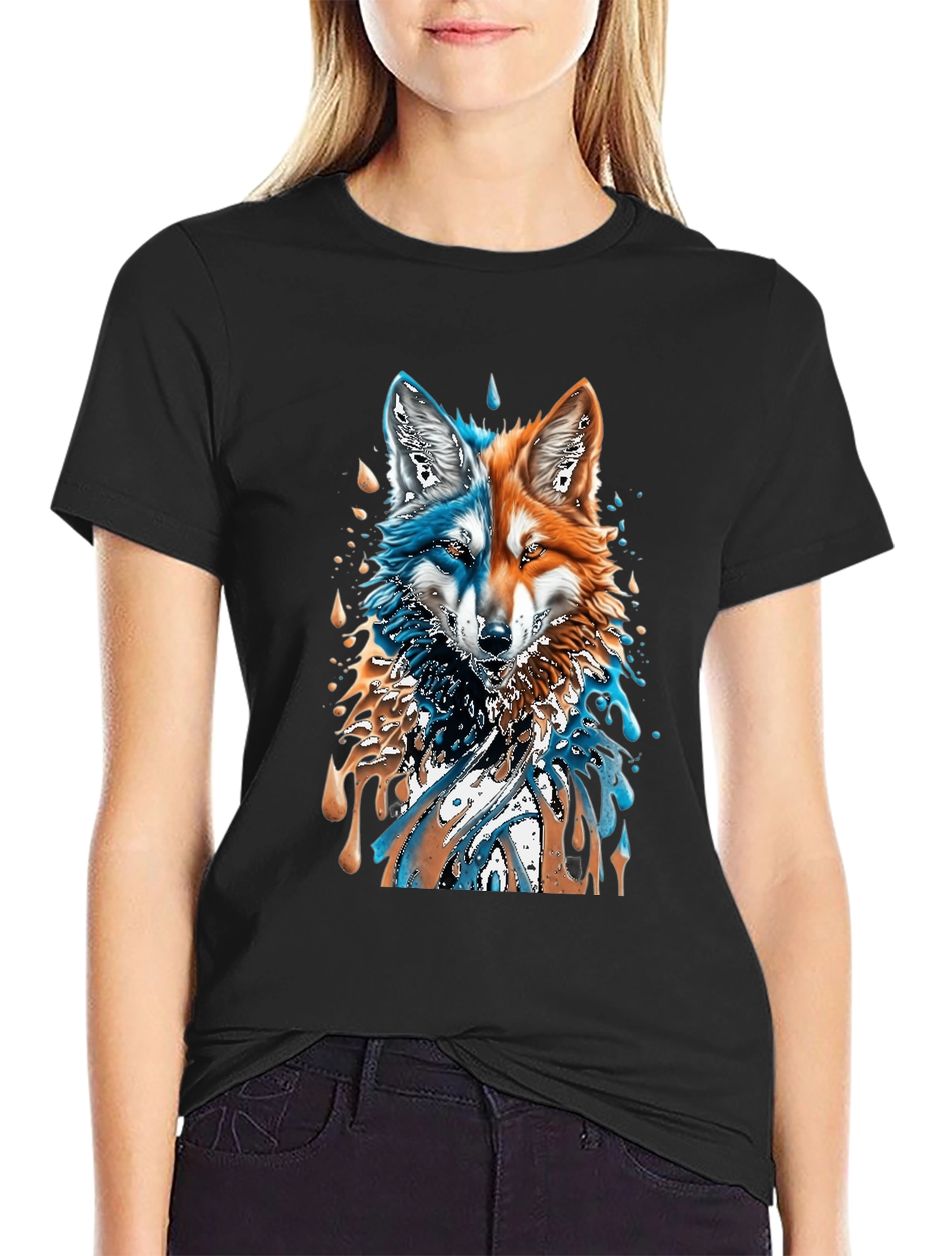 Two-Faced Fox Graphic Tee