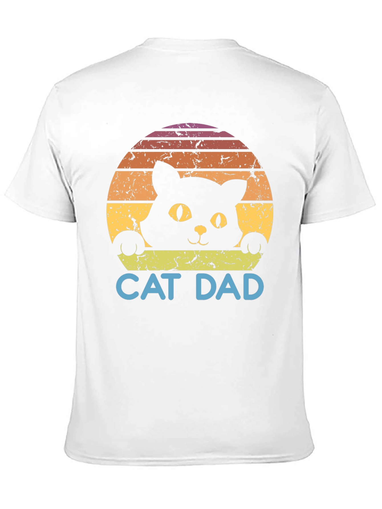 Cat Dad Retro Graphic T-Shirt