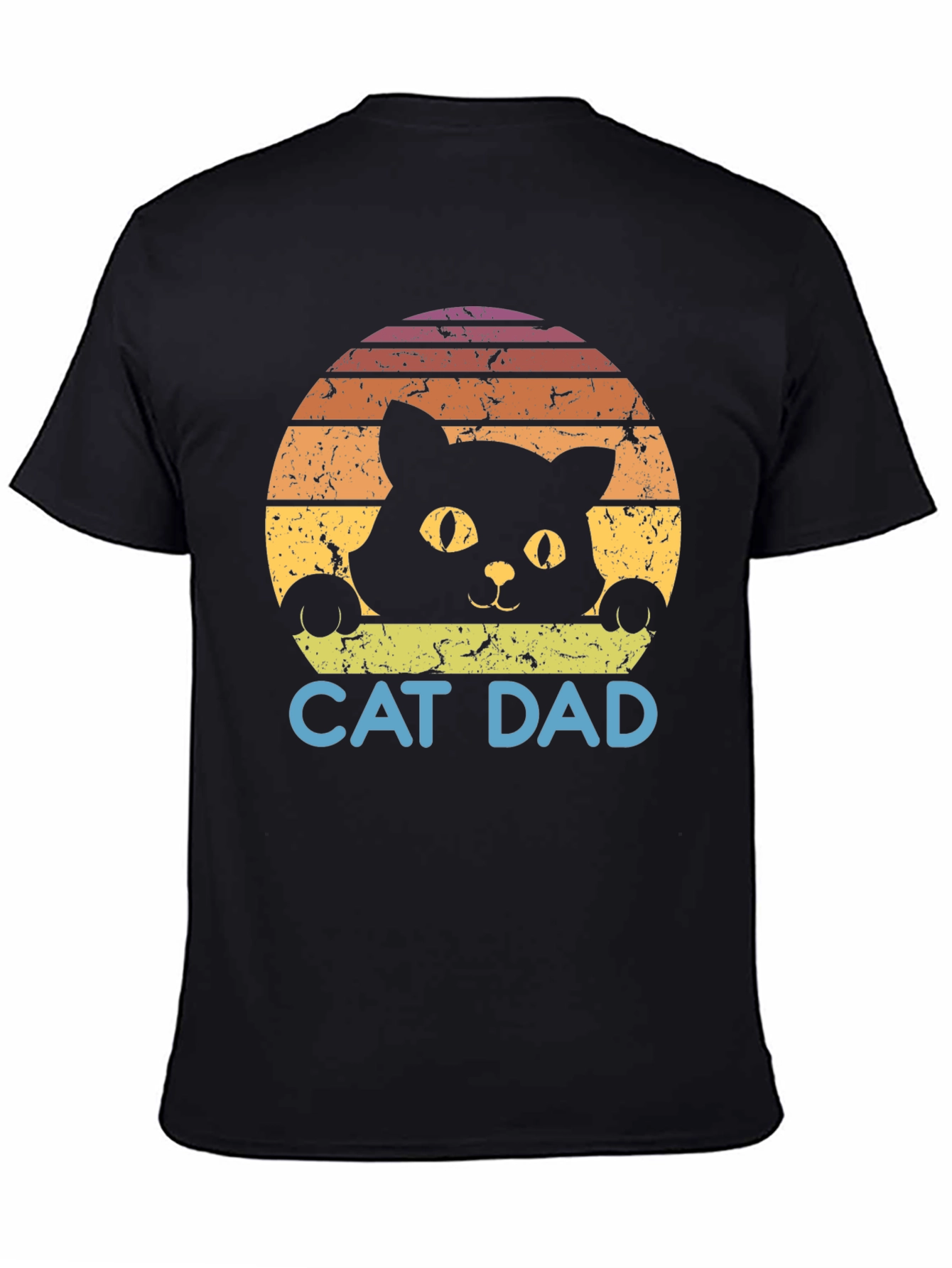 Cat Dad Retro Graphic T-Shirt