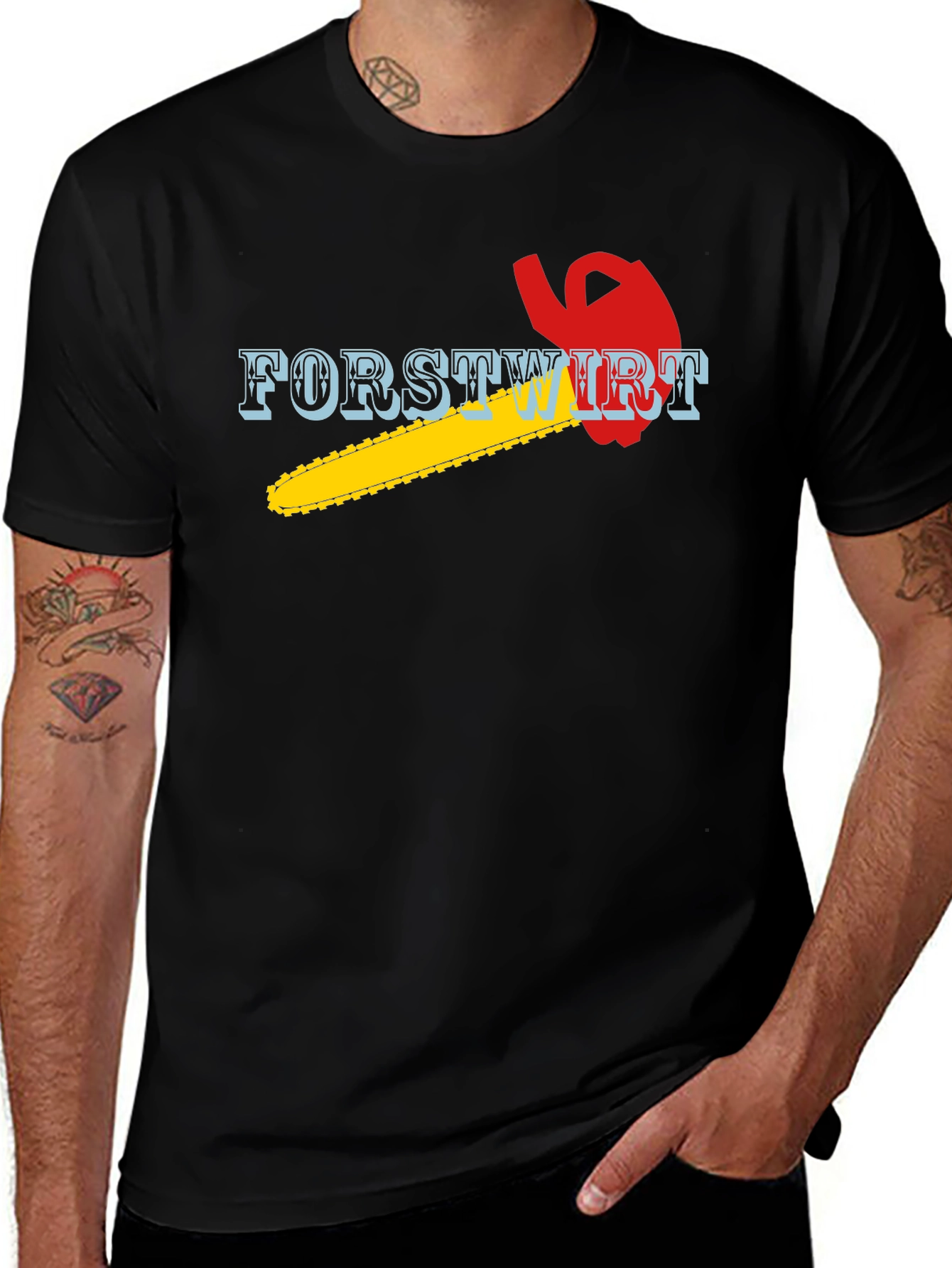Forstwirt Chainsaw T-Shirt Lumberjack Woodworker Tee