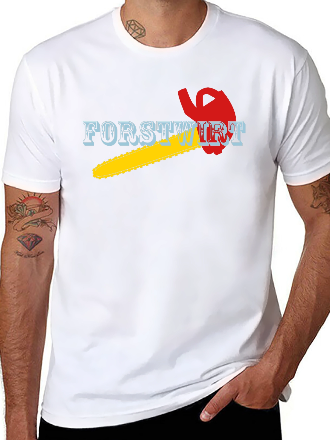 Forstwirt Chainsaw T-Shirt Lumberjack Woodworker Tee