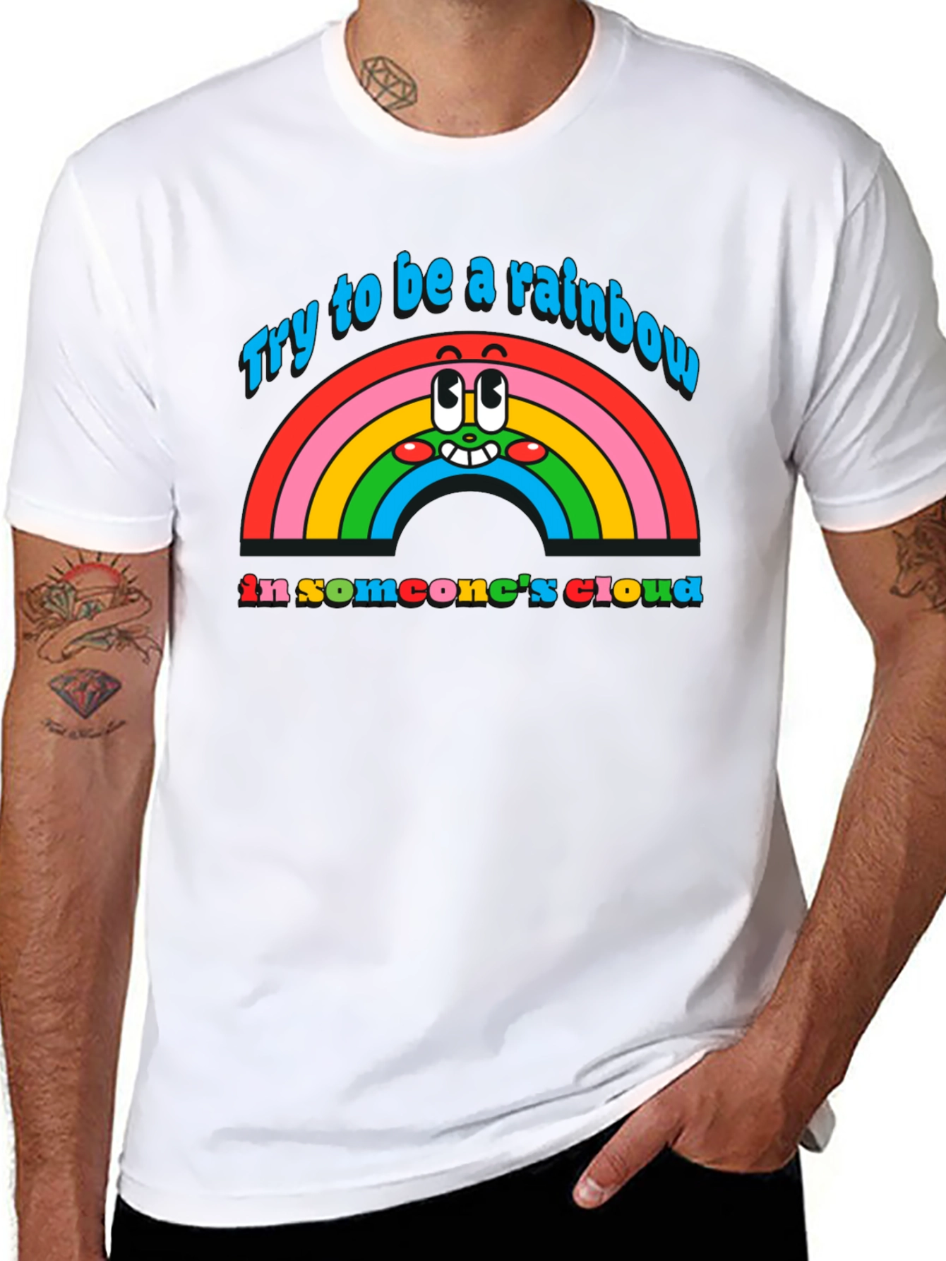 Rainbow Cloud Graphic Tee