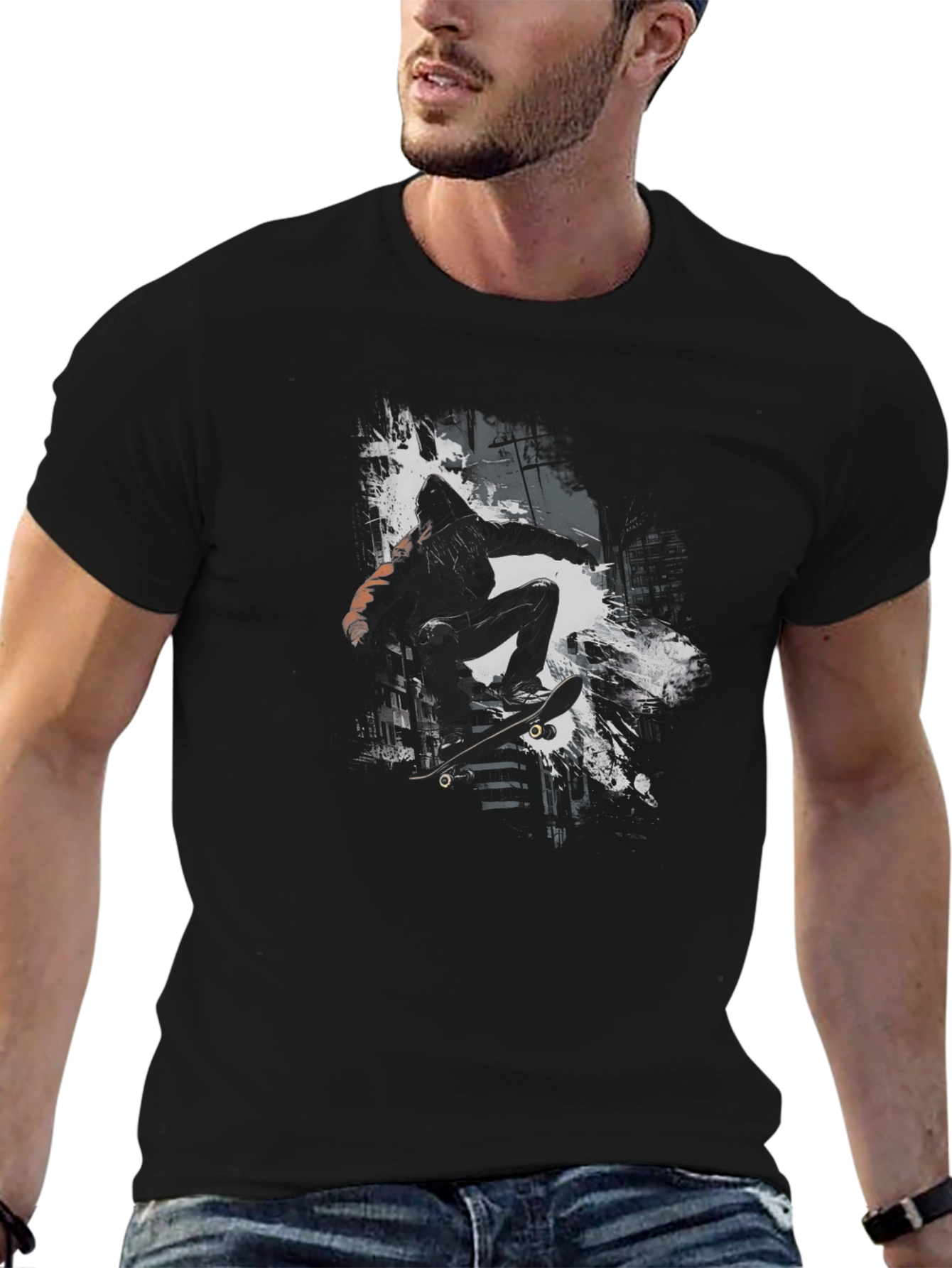 Skateboarder Graphic Tee - Urban Style