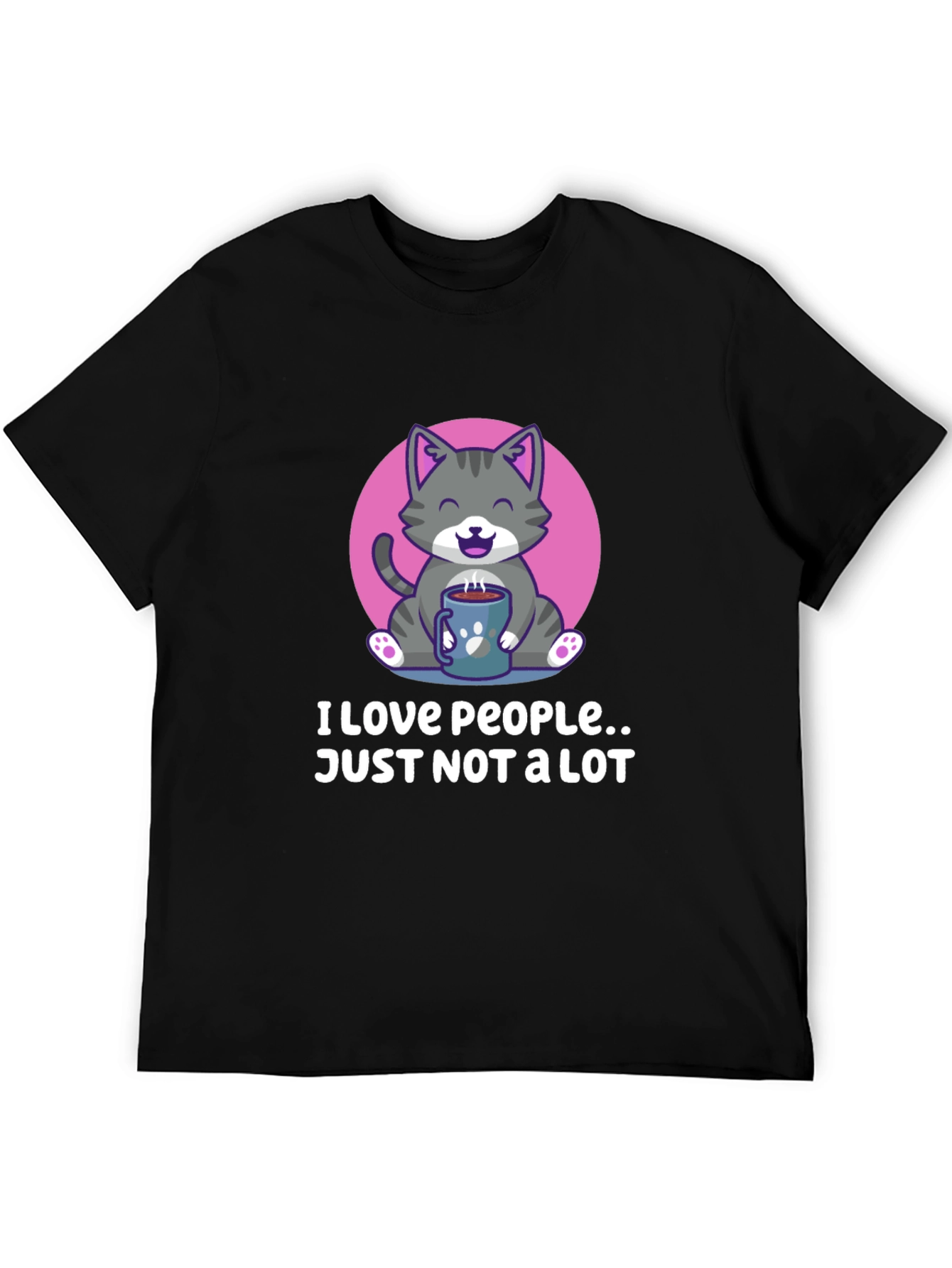 Funny Cat Coffee T-Shirt
