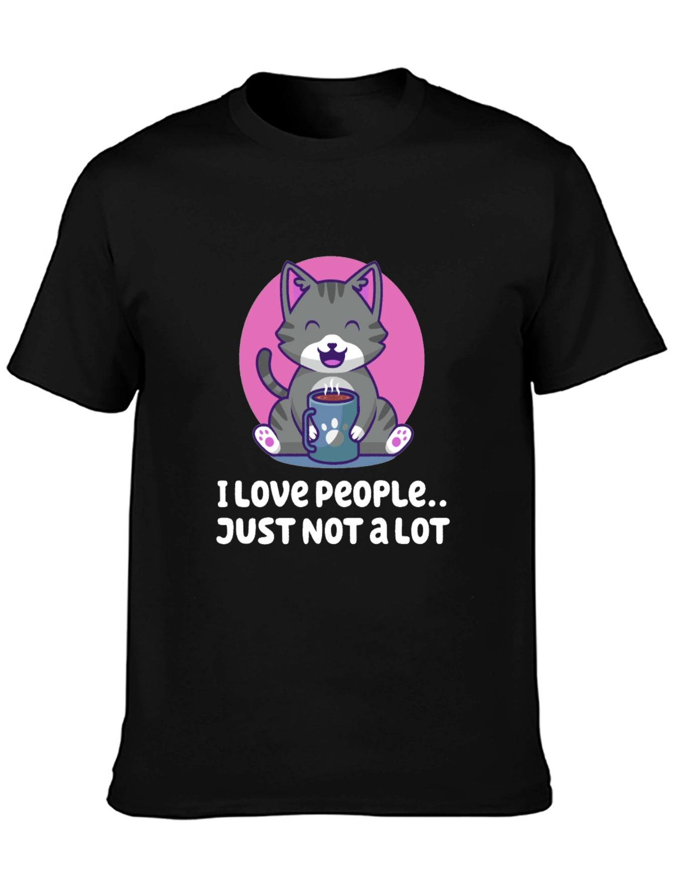 Funny Cat Coffee T-Shirt