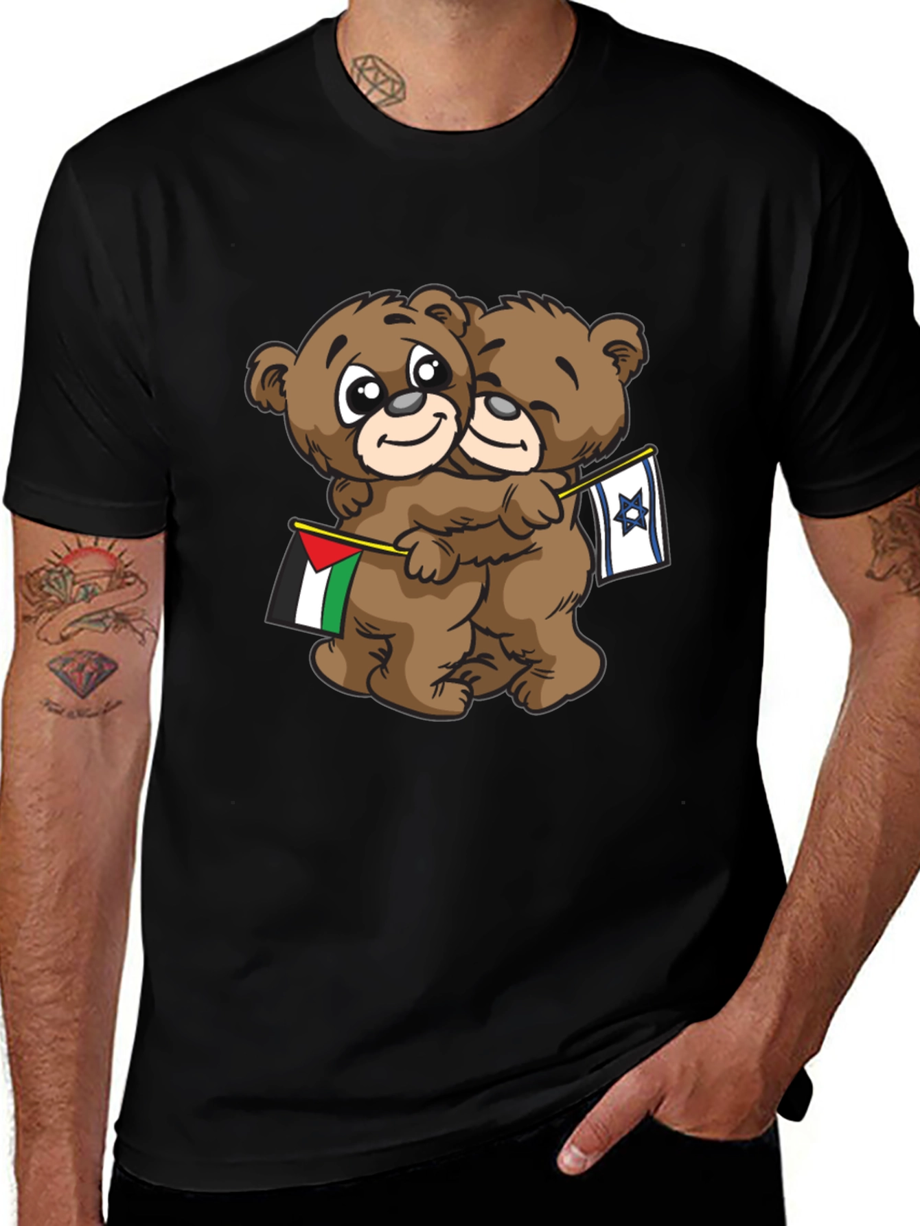 Peace Bears T-Shirt - Israeli Palestinian Unity Tee