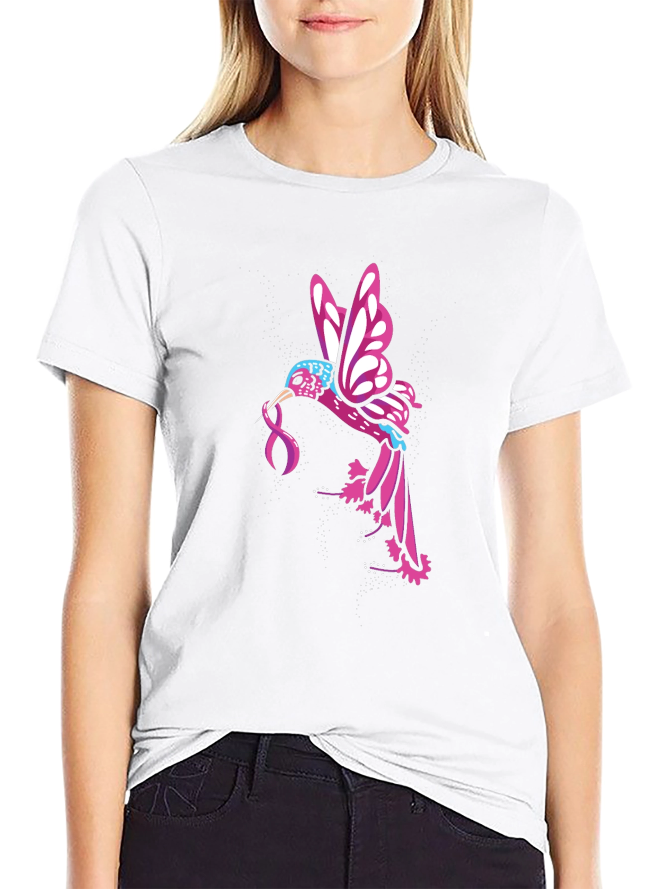 Hummingbird Ribbon Graphic Tee