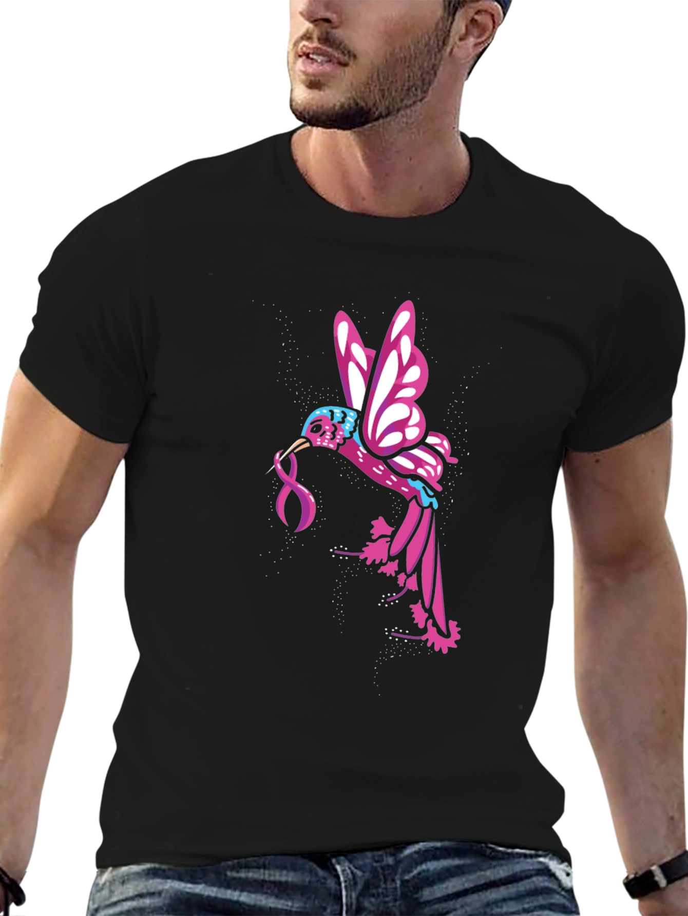 Hummingbird Ribbon Graphic Tee