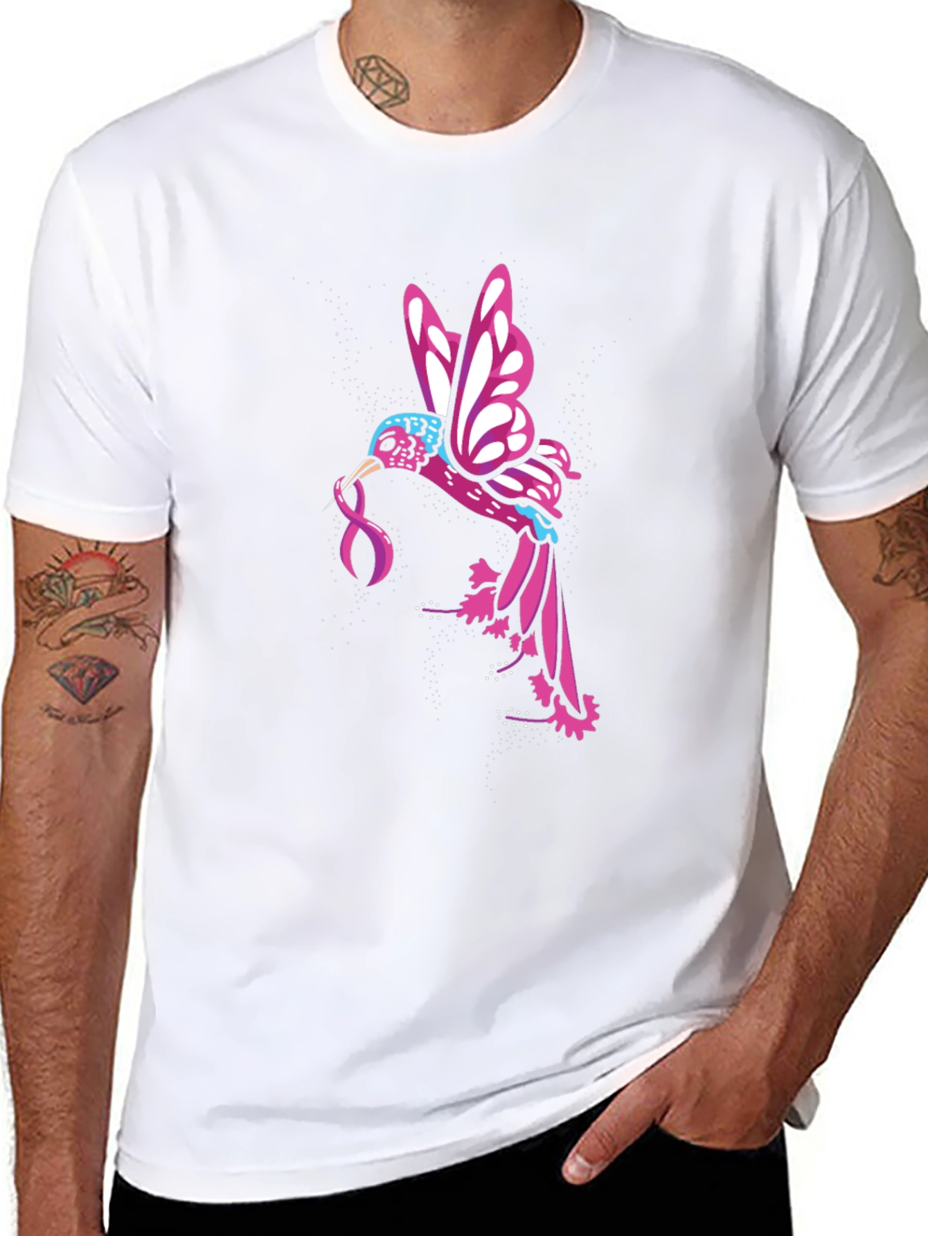 Hummingbird Ribbon Graphic Tee
