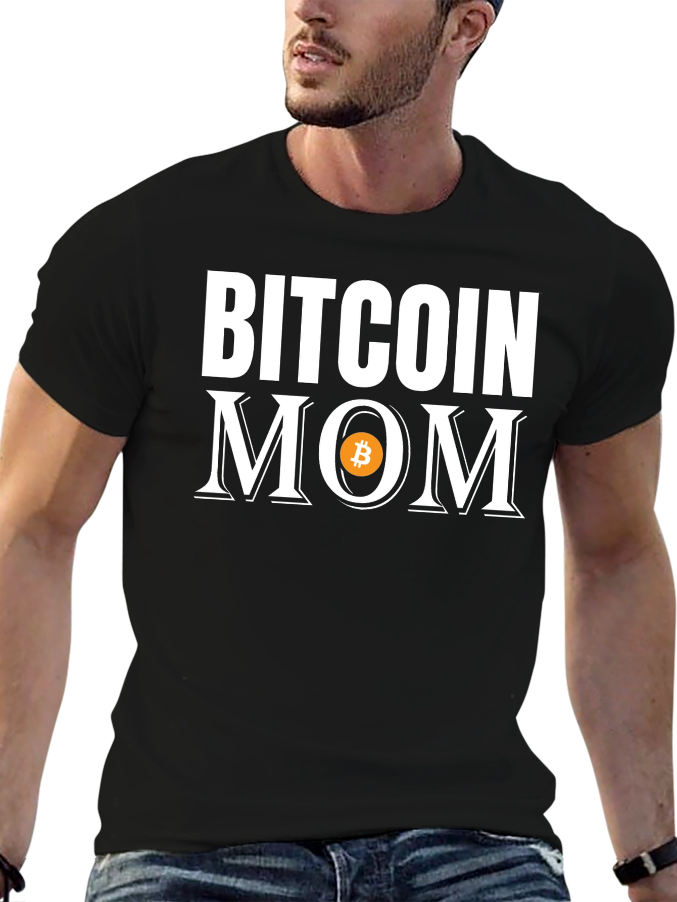 Bitcoin Mom Black T-Shirt - Crypto Currency Gift