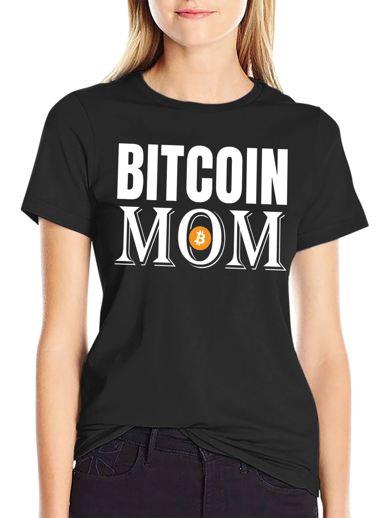 Bitcoin Mom Black T-Shirt - Crypto Currency Gift