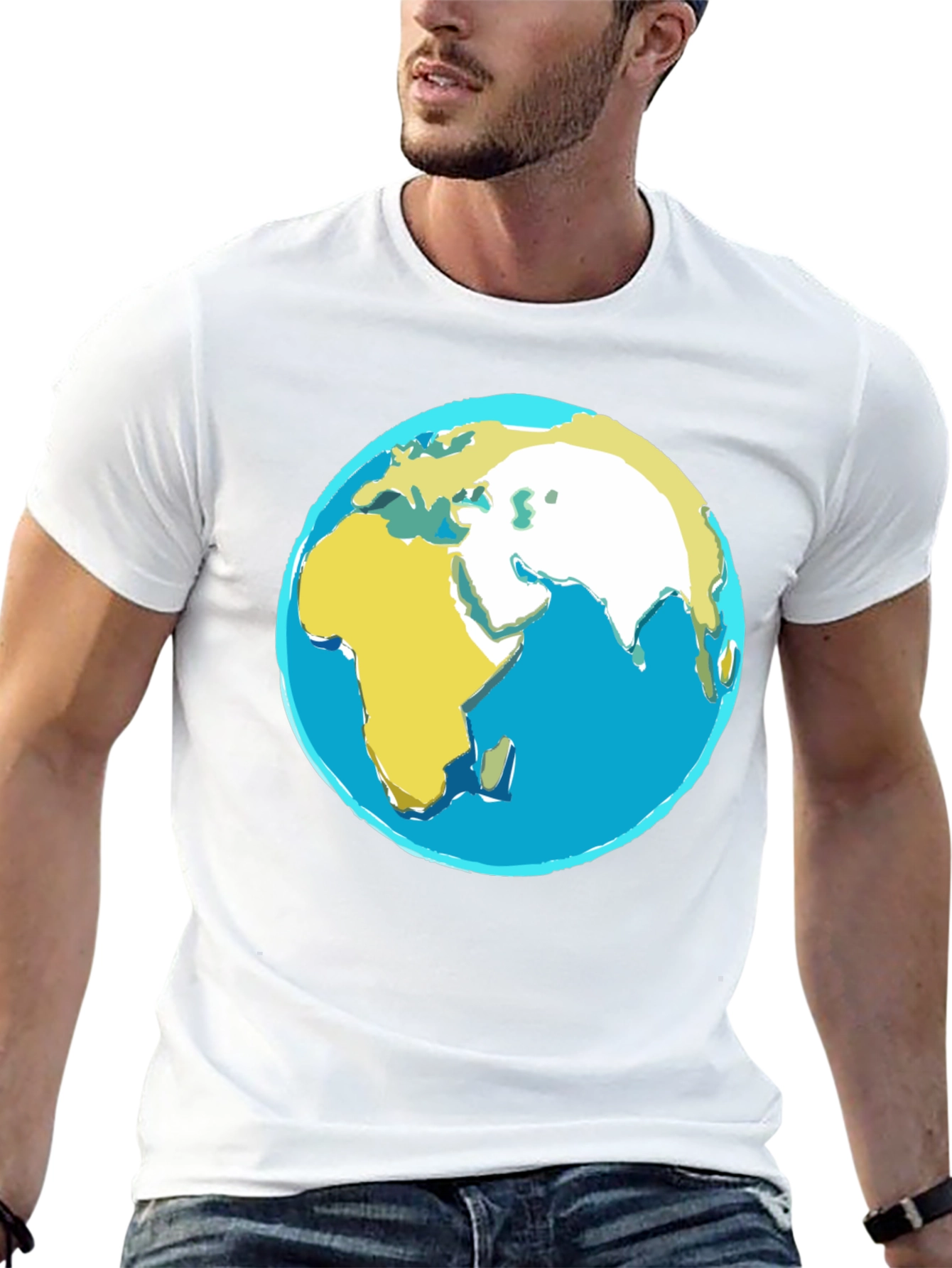 Earth Graphic Black T-Shirt