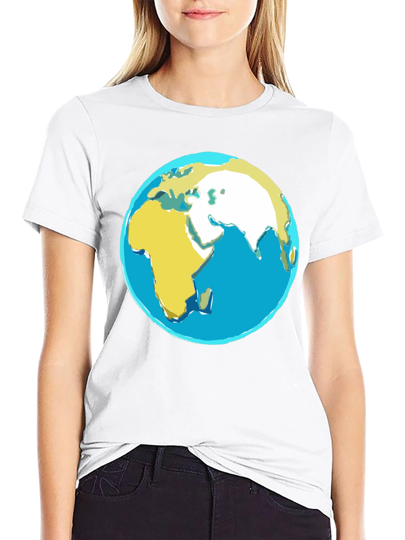 Earth Graphic Black T-Shirt