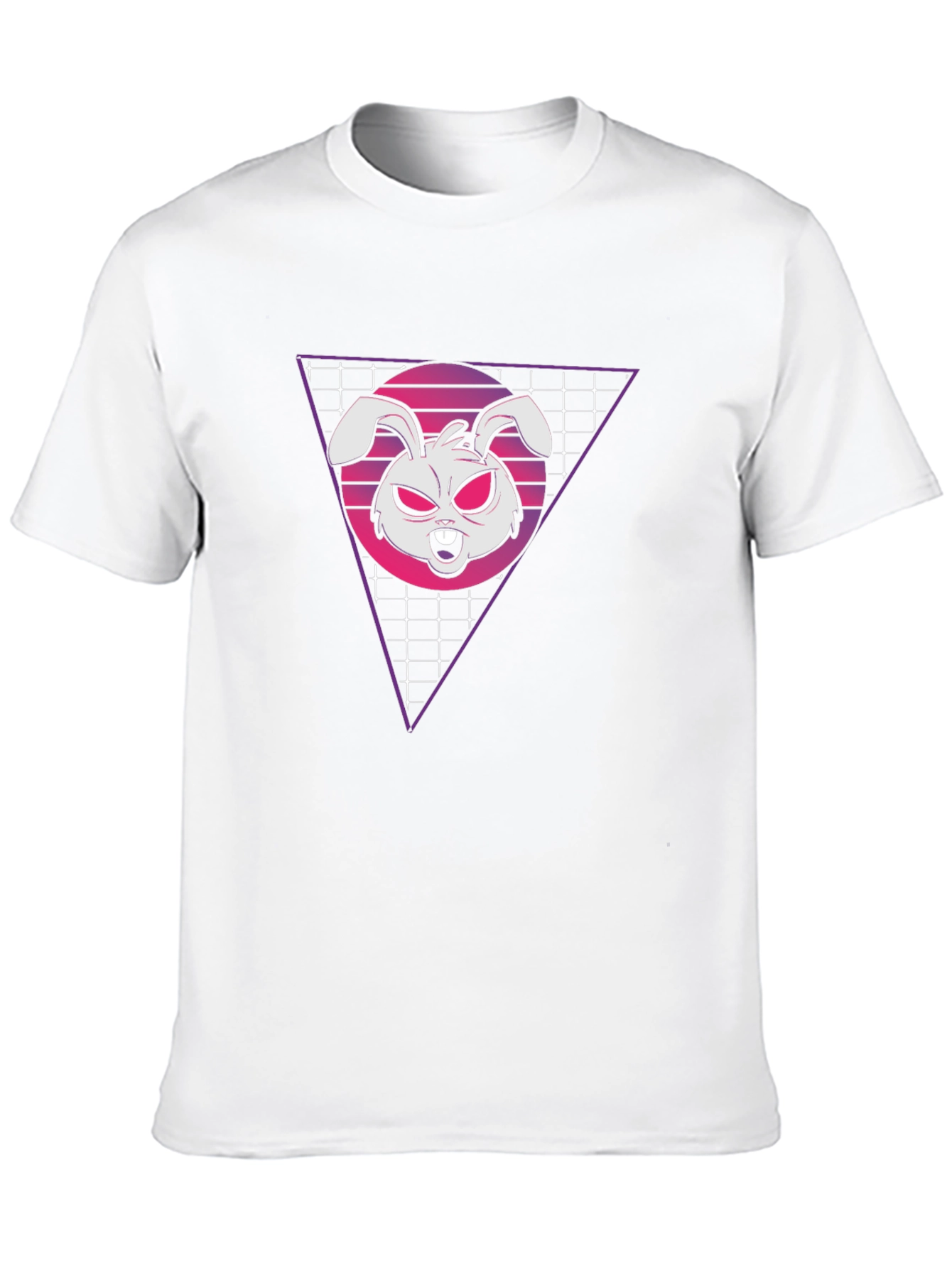 Retro Rabbit Graphic T-Shirt - Black