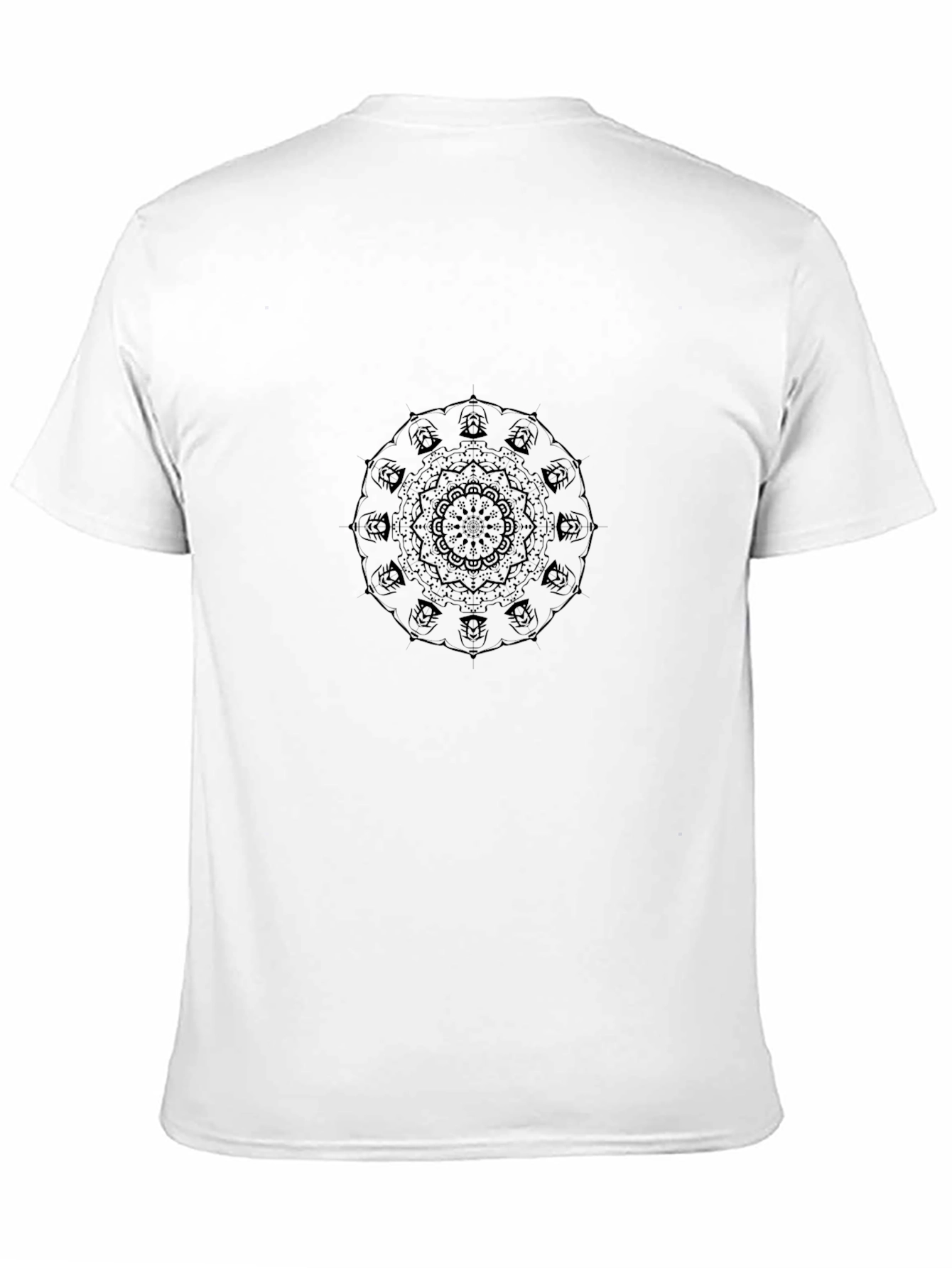 Black Mandala Graphic Tee - Mens Style
