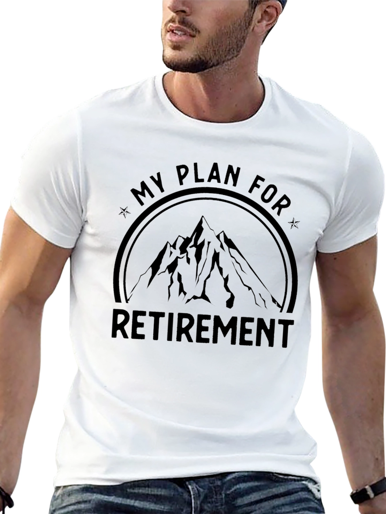 Retirement Plan Mountain Graphic T-Shirt