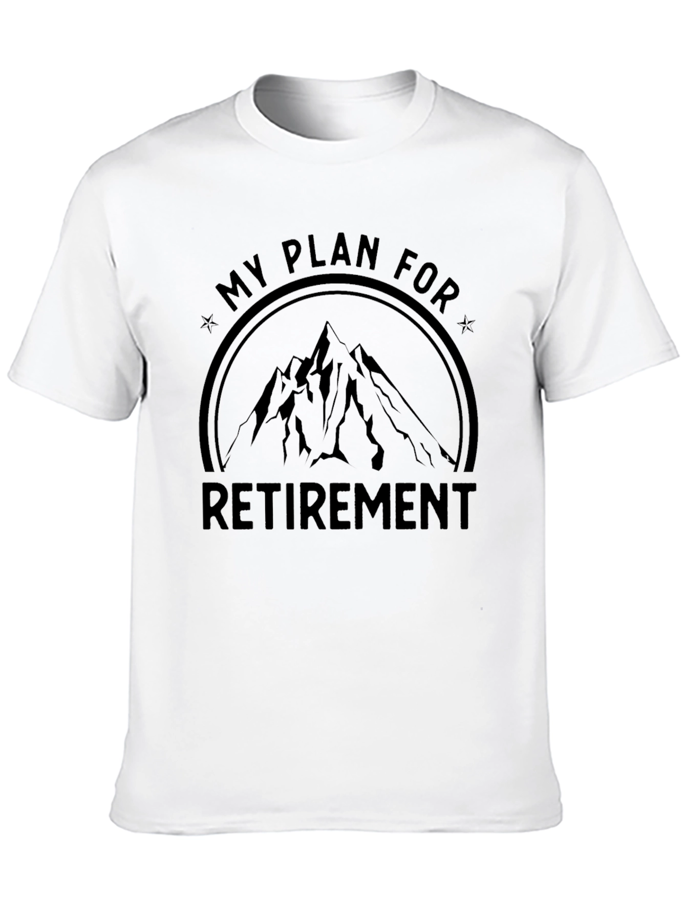 Retirement Plan Mountain Graphic T-Shirt