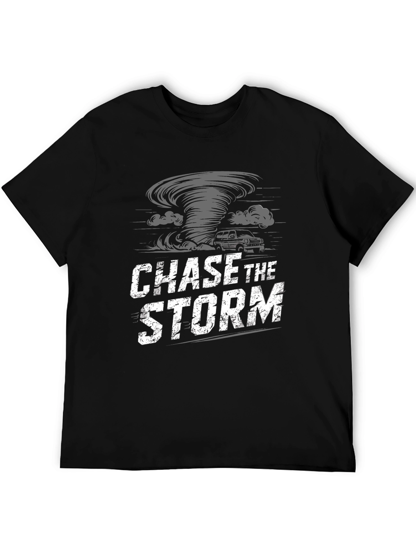 Chase the Storm Graphic Black T-Shirt