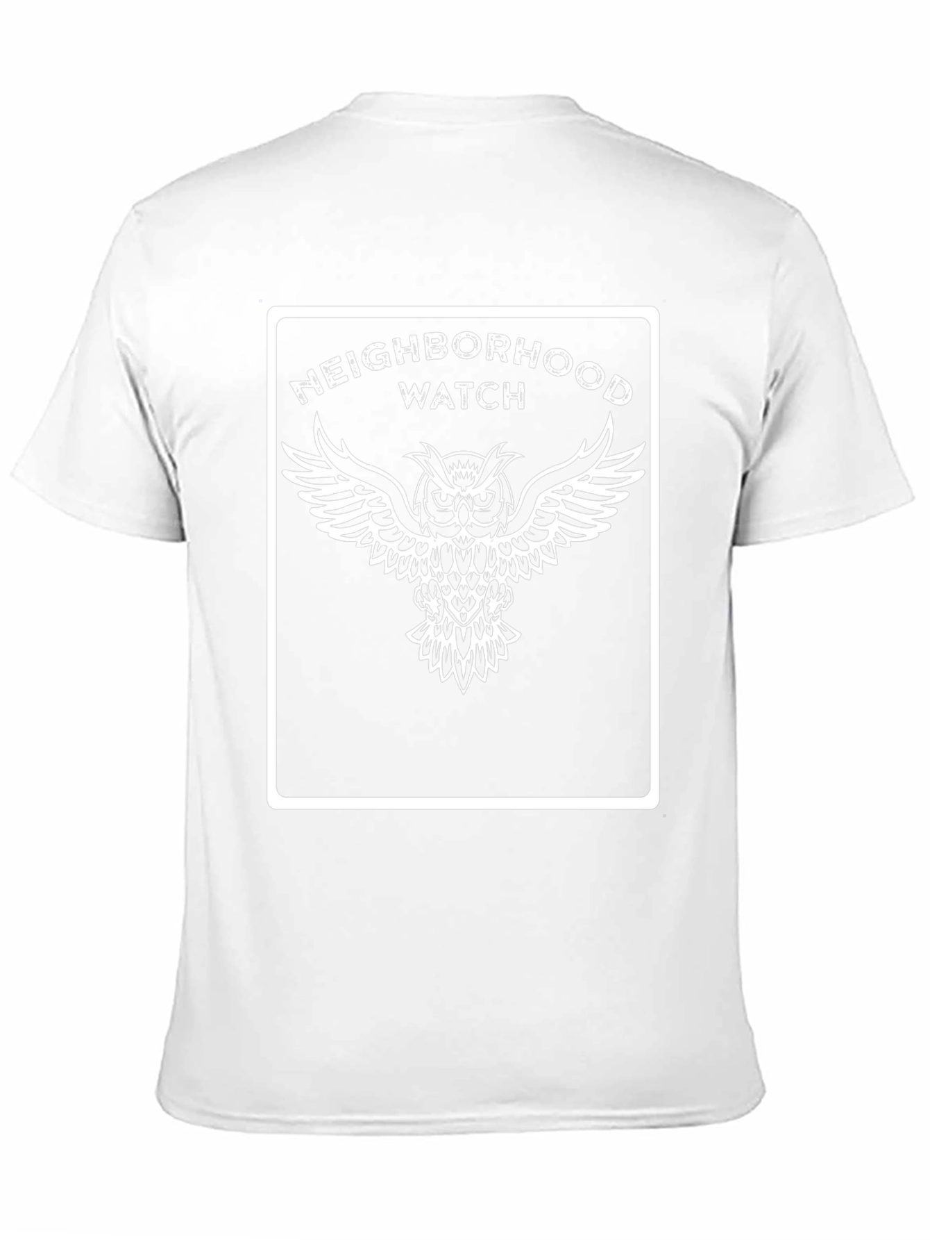 Neighborhood Watch Owl Graphic Black T-Shirt