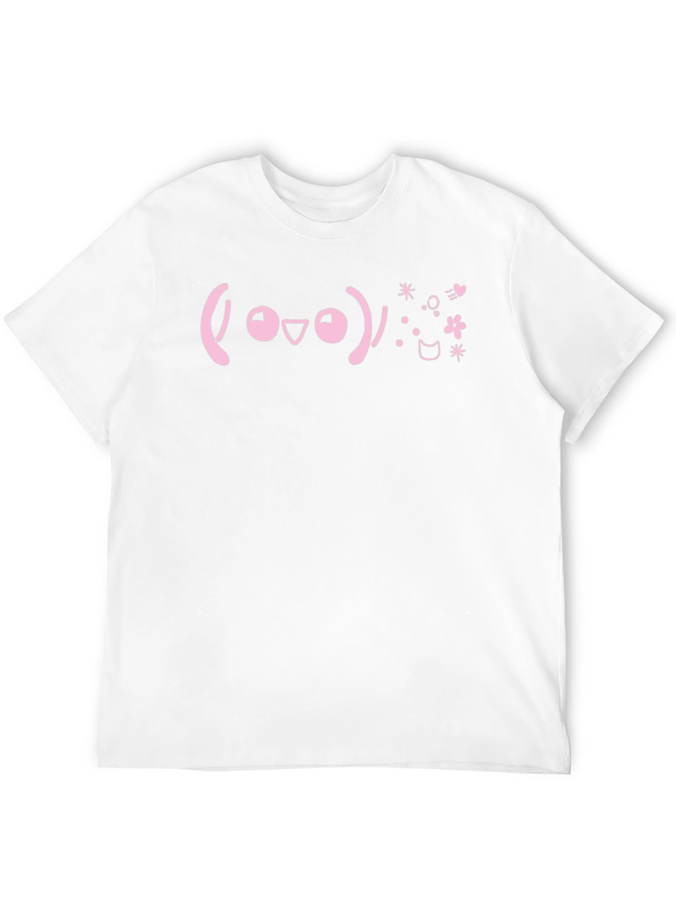 Kawaii Emoticon Black T-Shirt