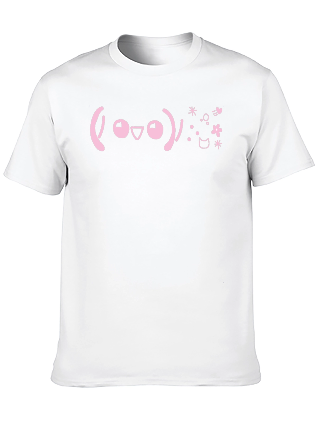 Kawaii Emoticon Black T-Shirt