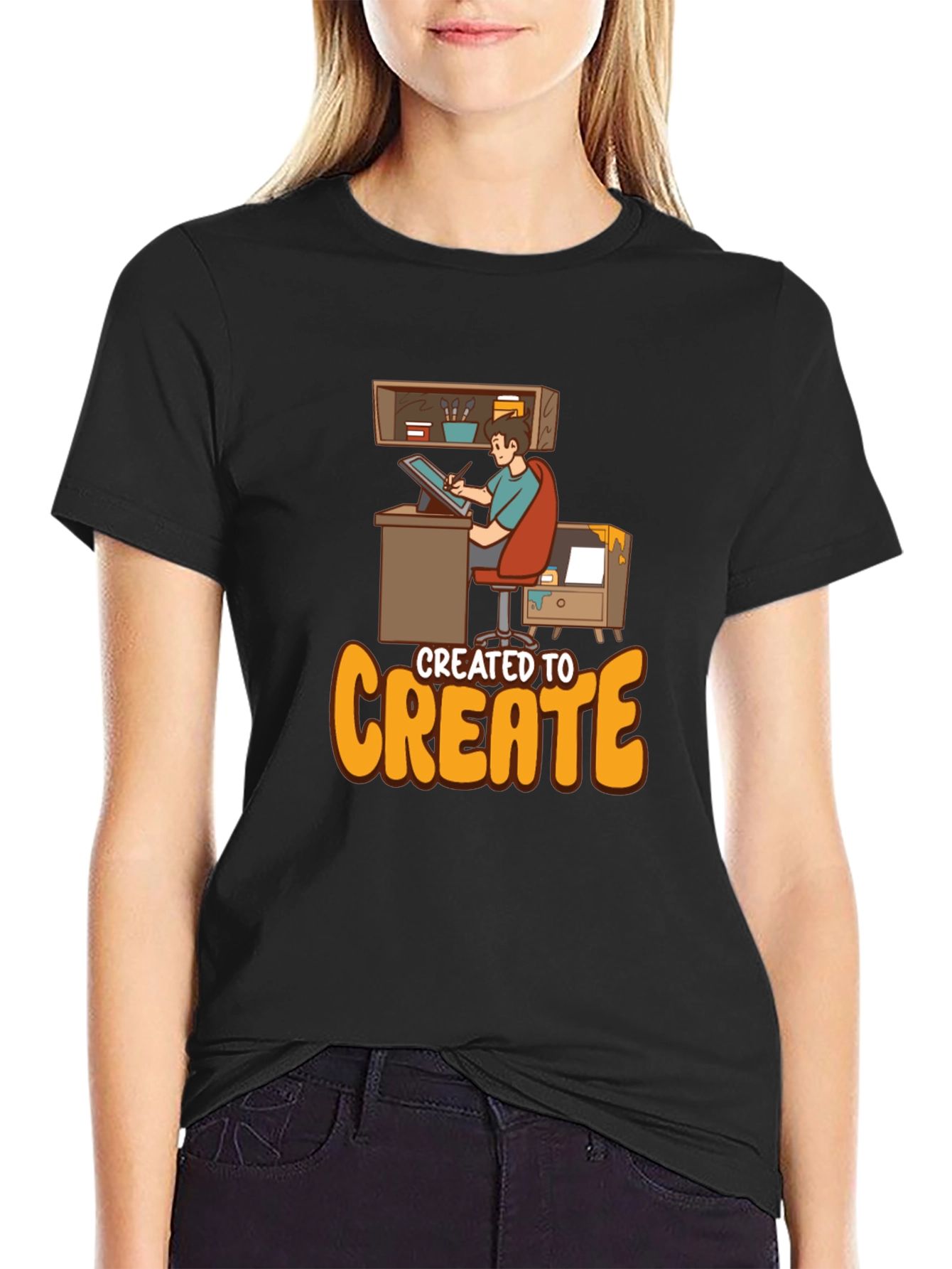 Created to Create Graphic T-Shirt