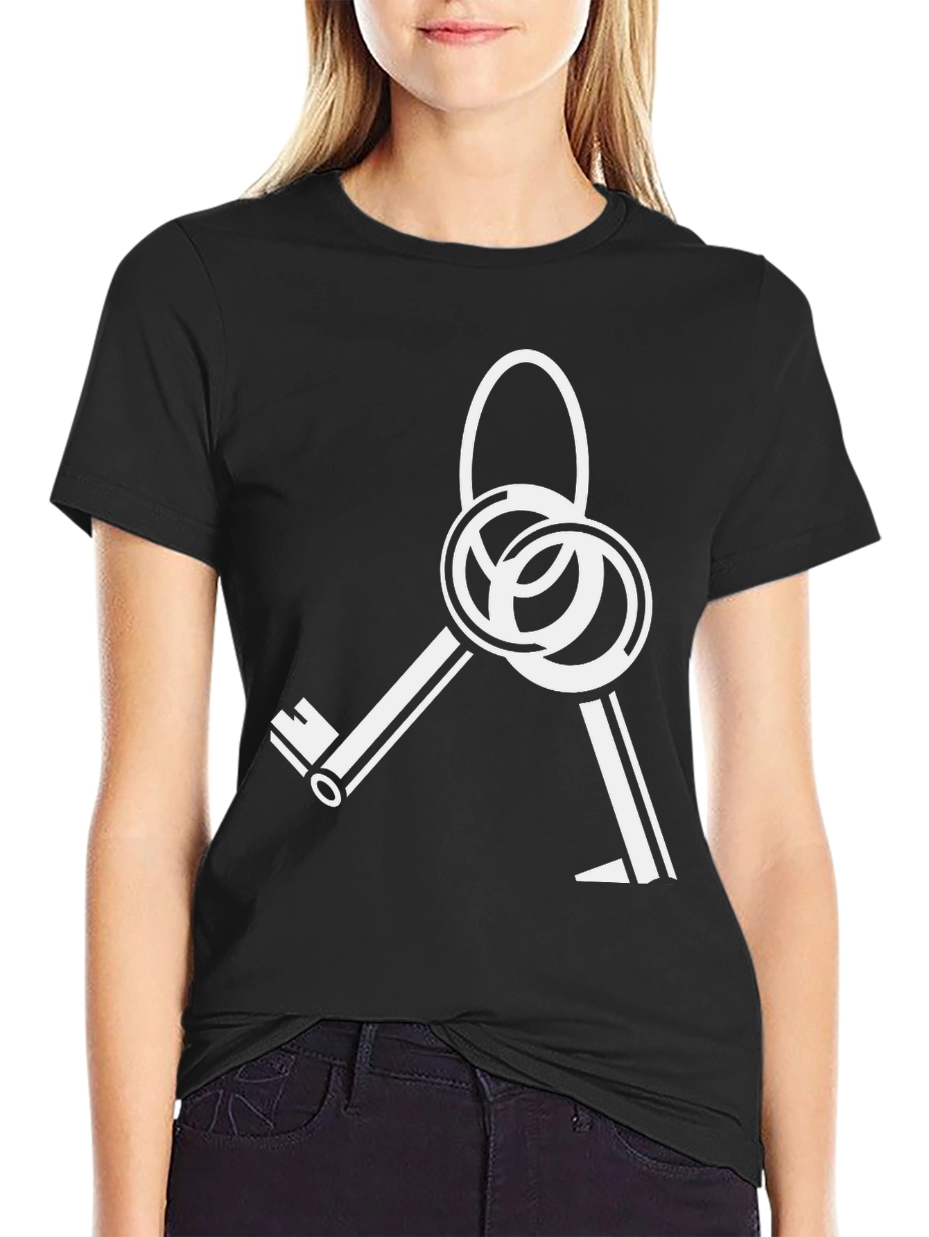 Key Design Black Tee