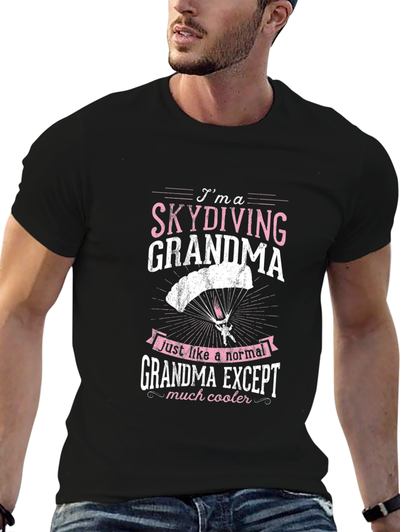 Skydiving Grandma T-Shirt: Cool & Unique Gift