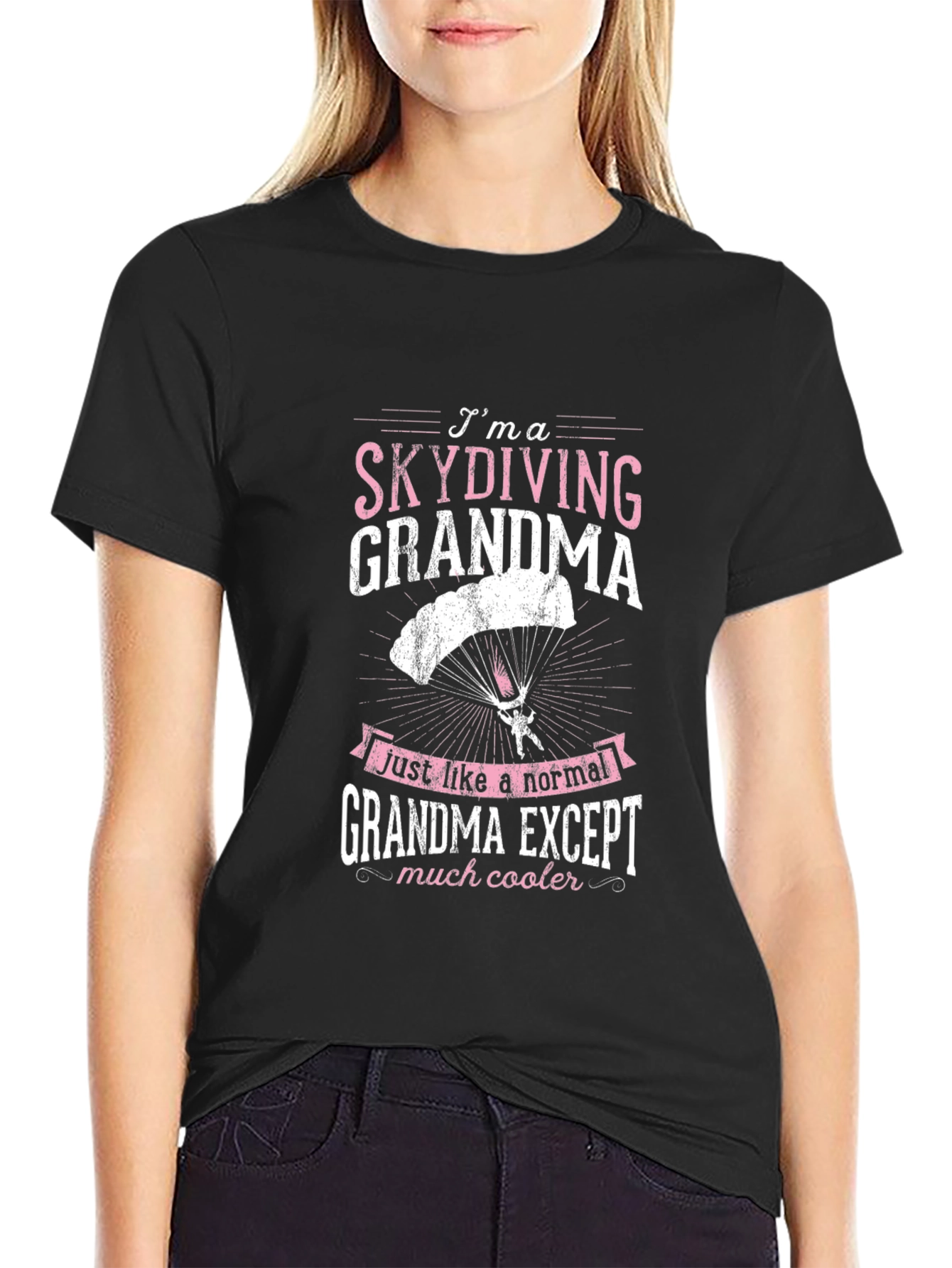 Skydiving Grandma T-Shirt: Cool & Unique Gift