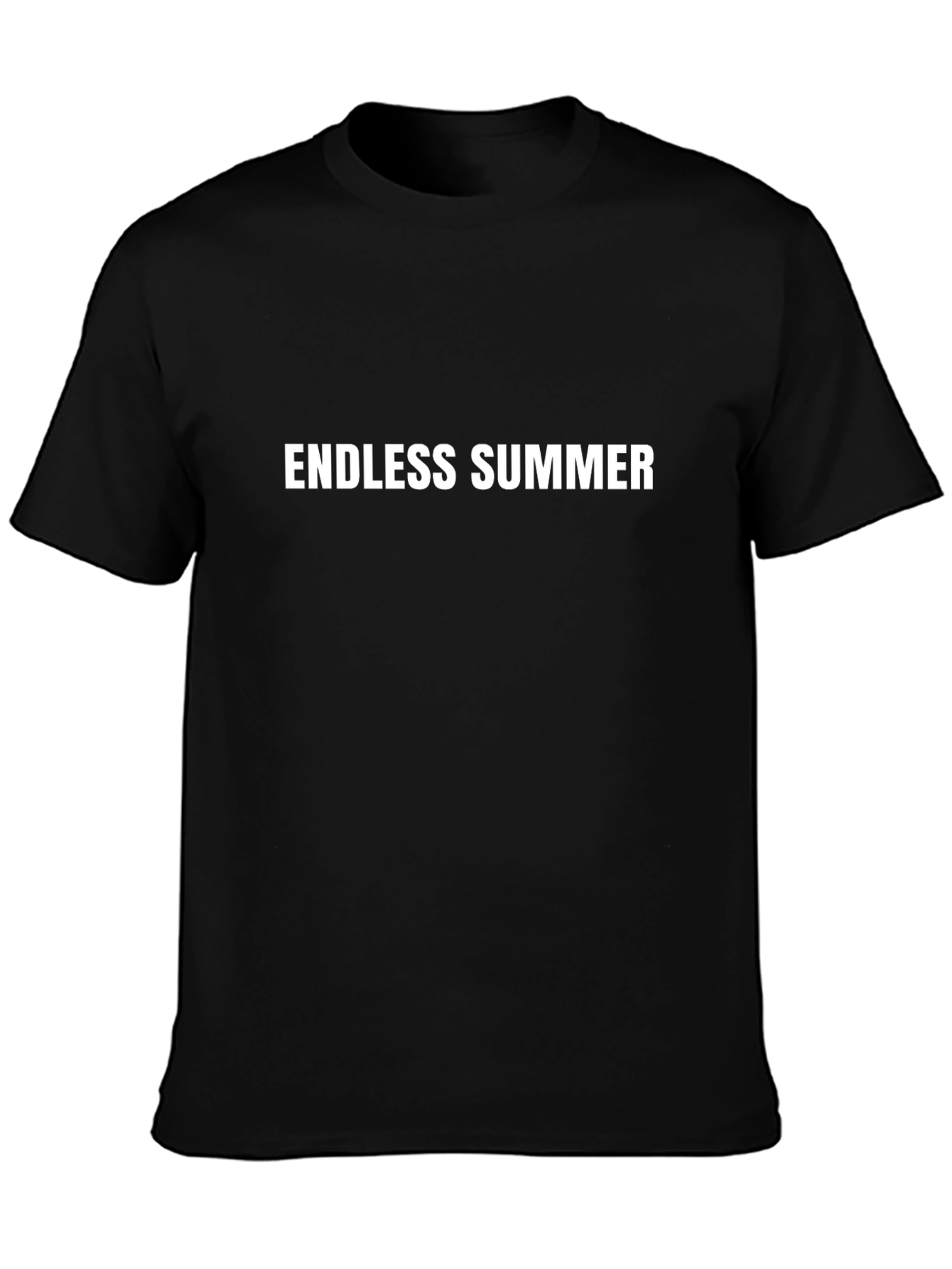 Endless Summer Graphic Tee - Black Cotton Casual Shirt