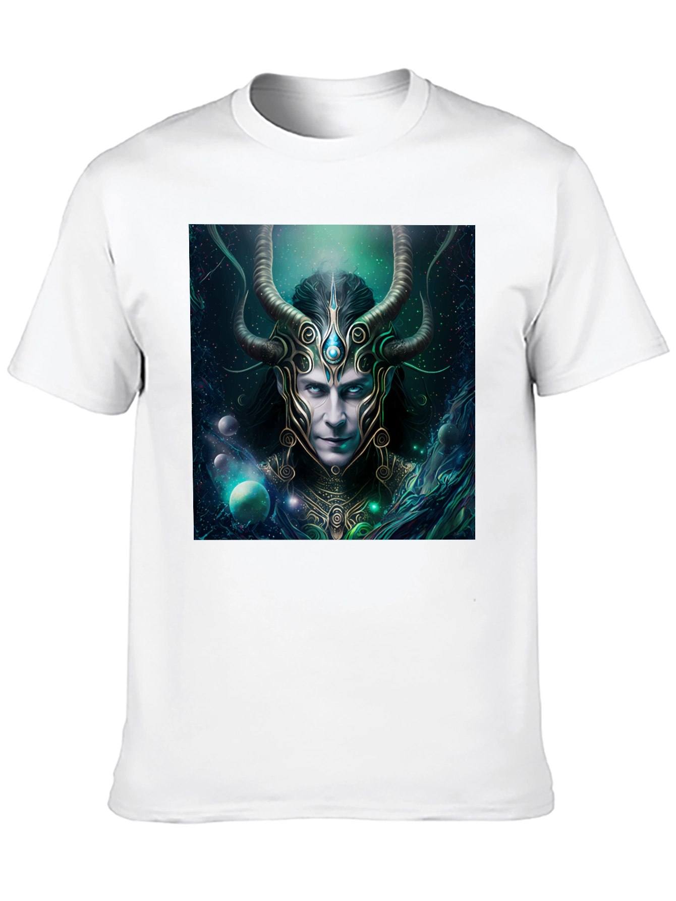 Mystic Horned God Graphic Black T-Shirt
