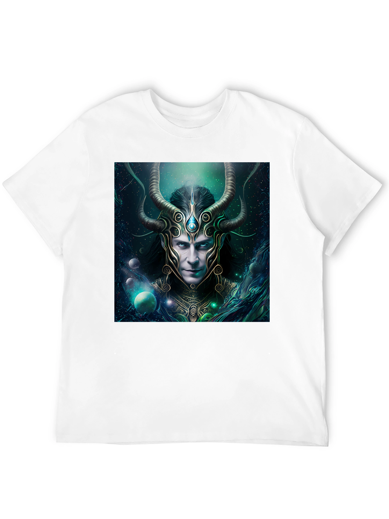 Mystic Horned God Graphic Black T-Shirt