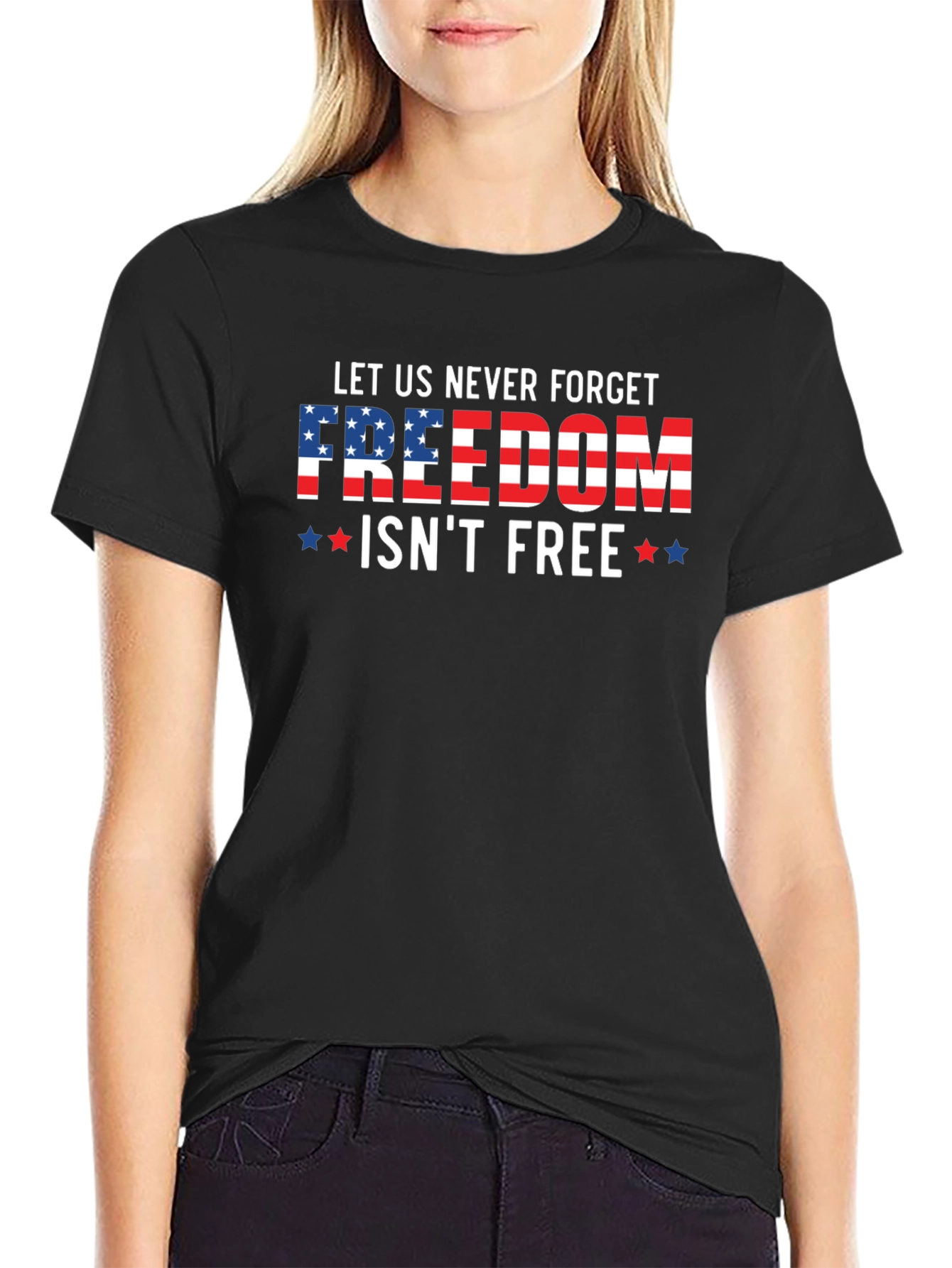 Patriotic Freedom Isnt Free Graphic Tee