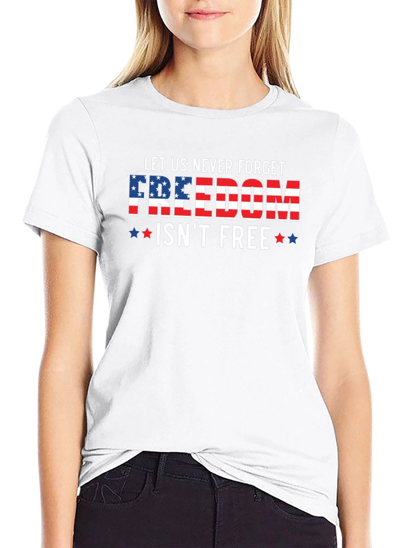 Patriotic Freedom Isnt Free Graphic Tee