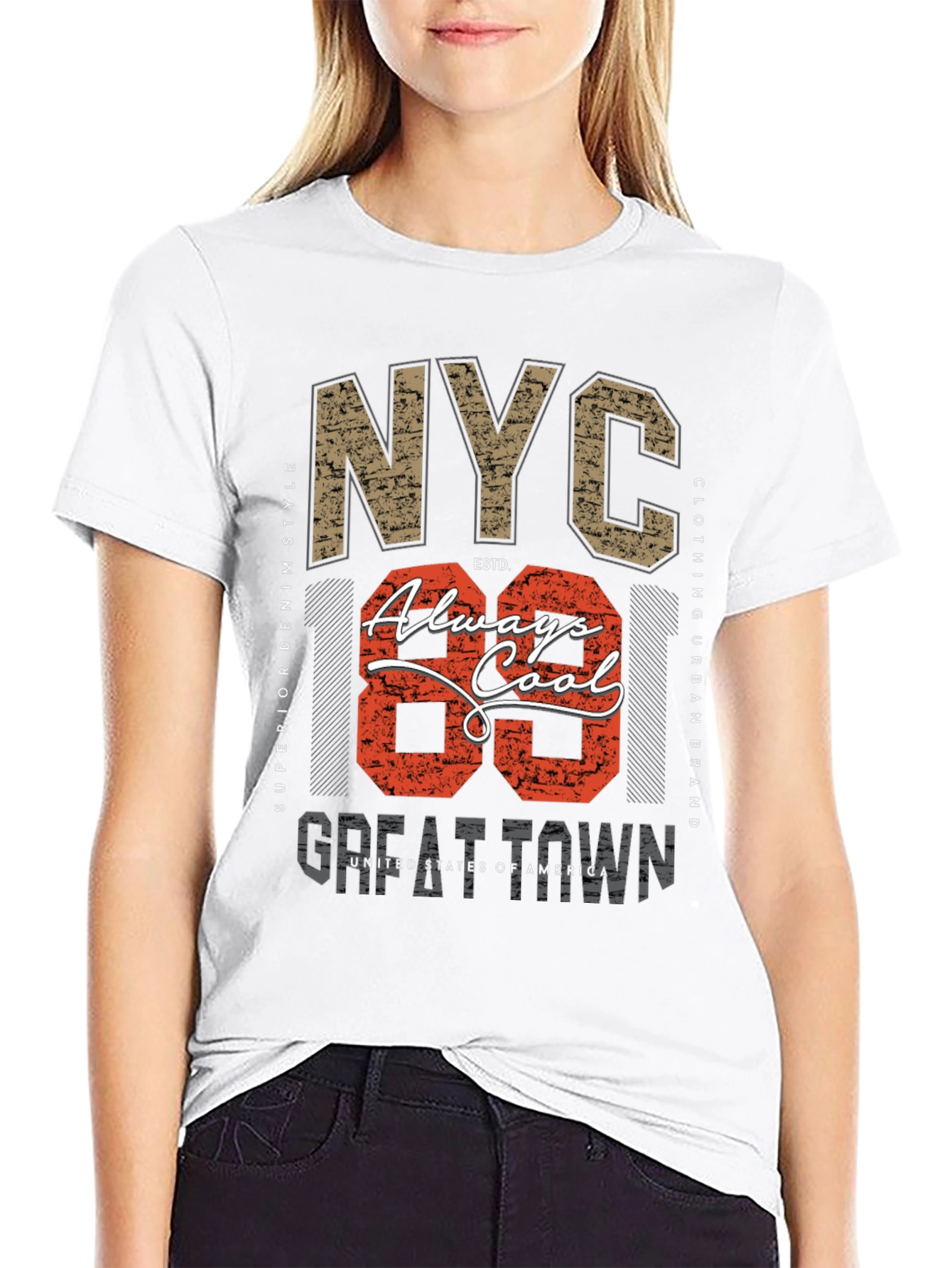 NYC Always Cool Graphic Print Tee