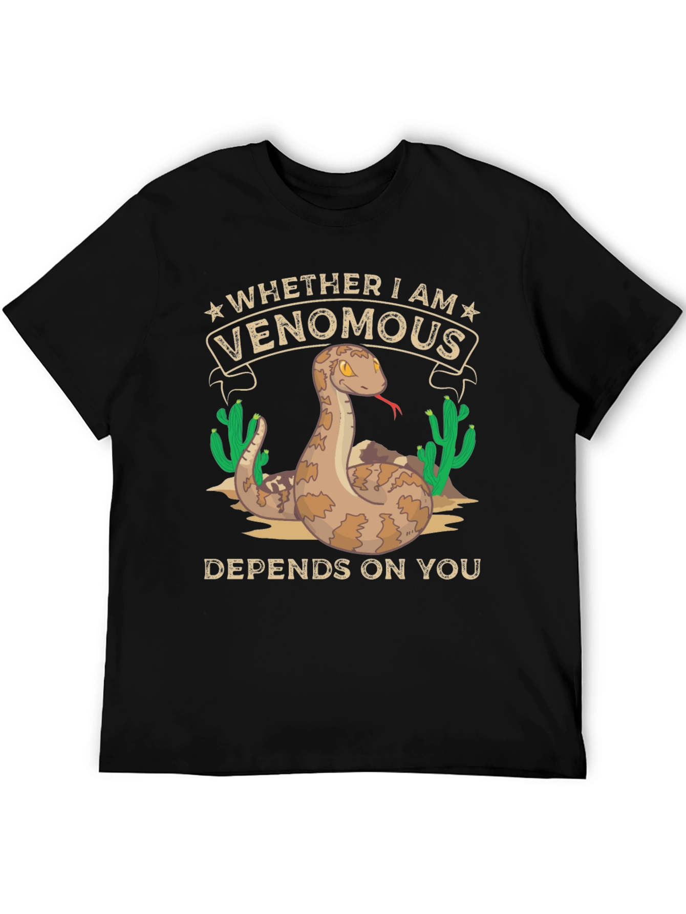 Venomous Snake Graphic T-Shirt