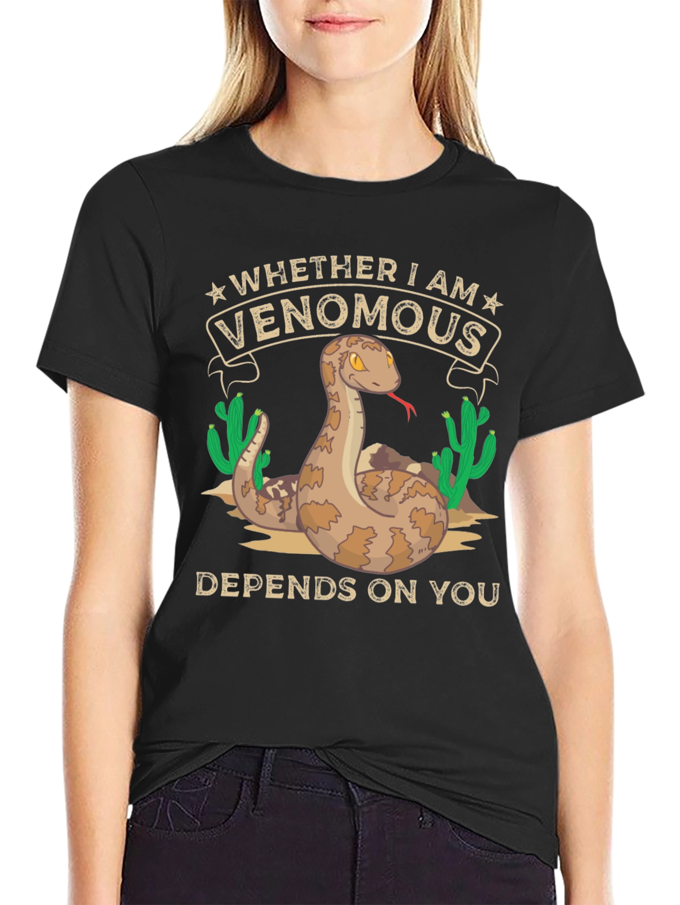 Venomous Snake Graphic T-Shirt
