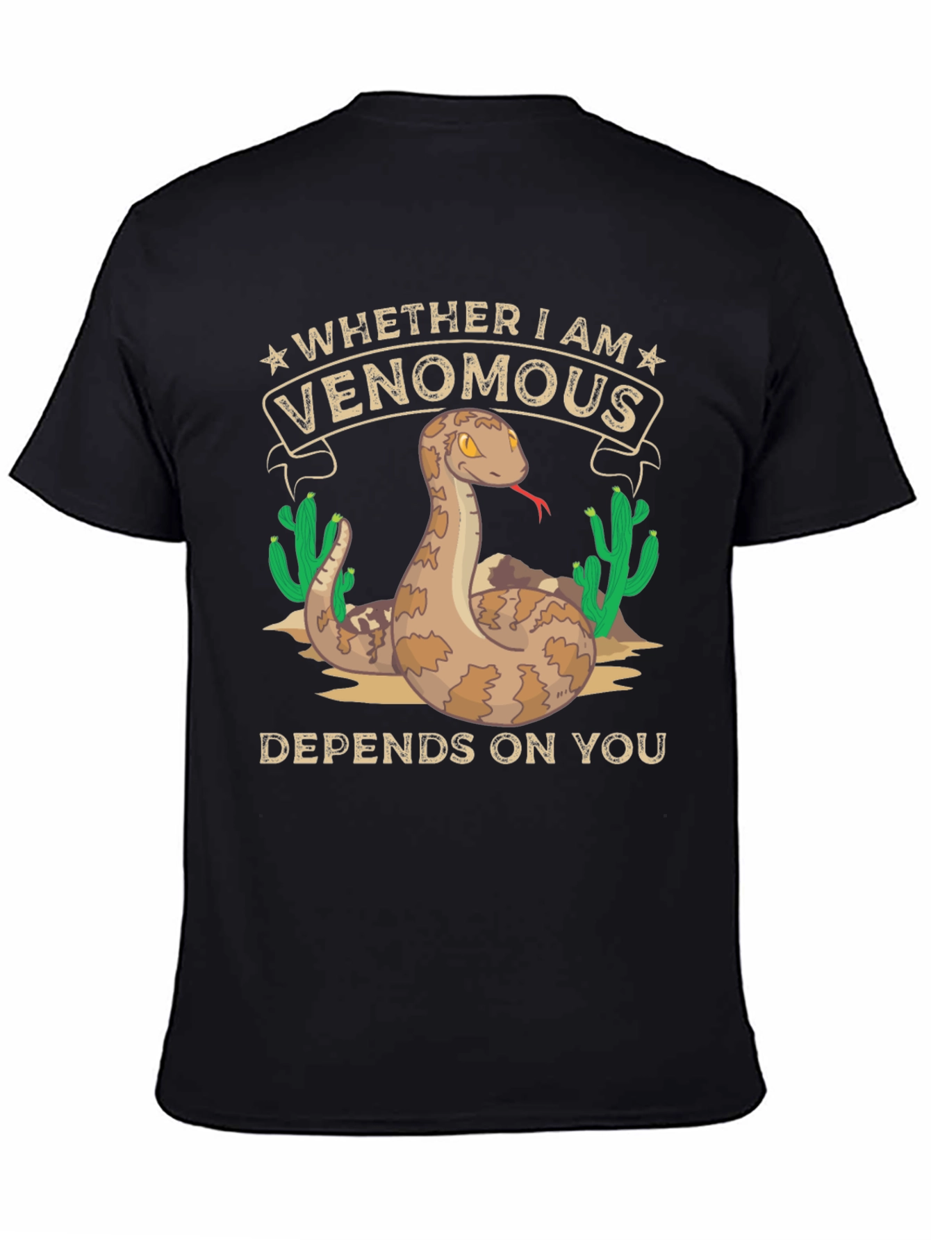 Venomous Snake Graphic T-Shirt