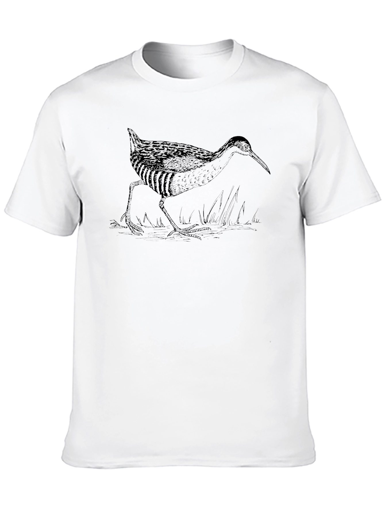 Bird Graphic Print Black T-Shirt