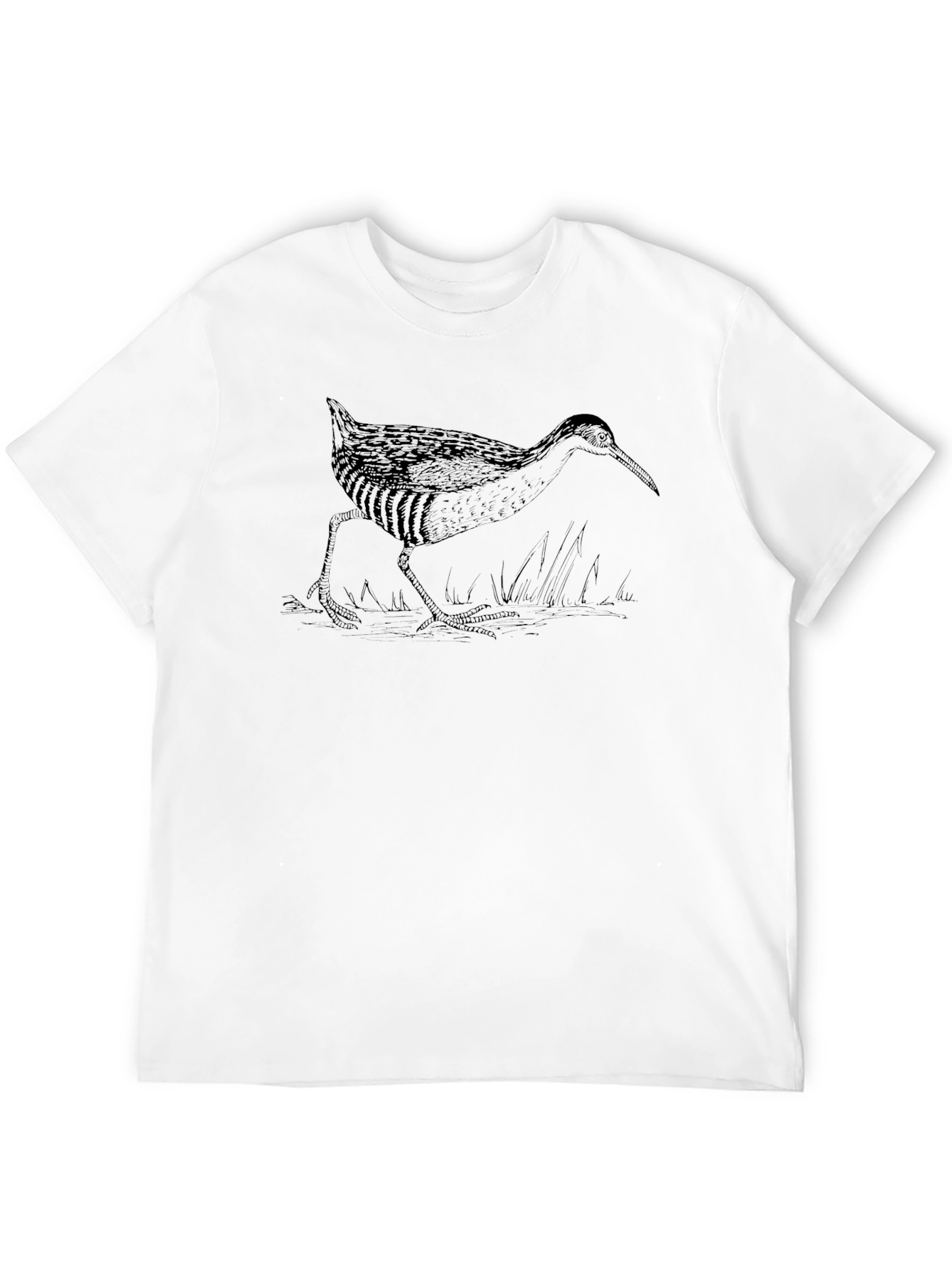 Bird Graphic Print Black T-Shirt