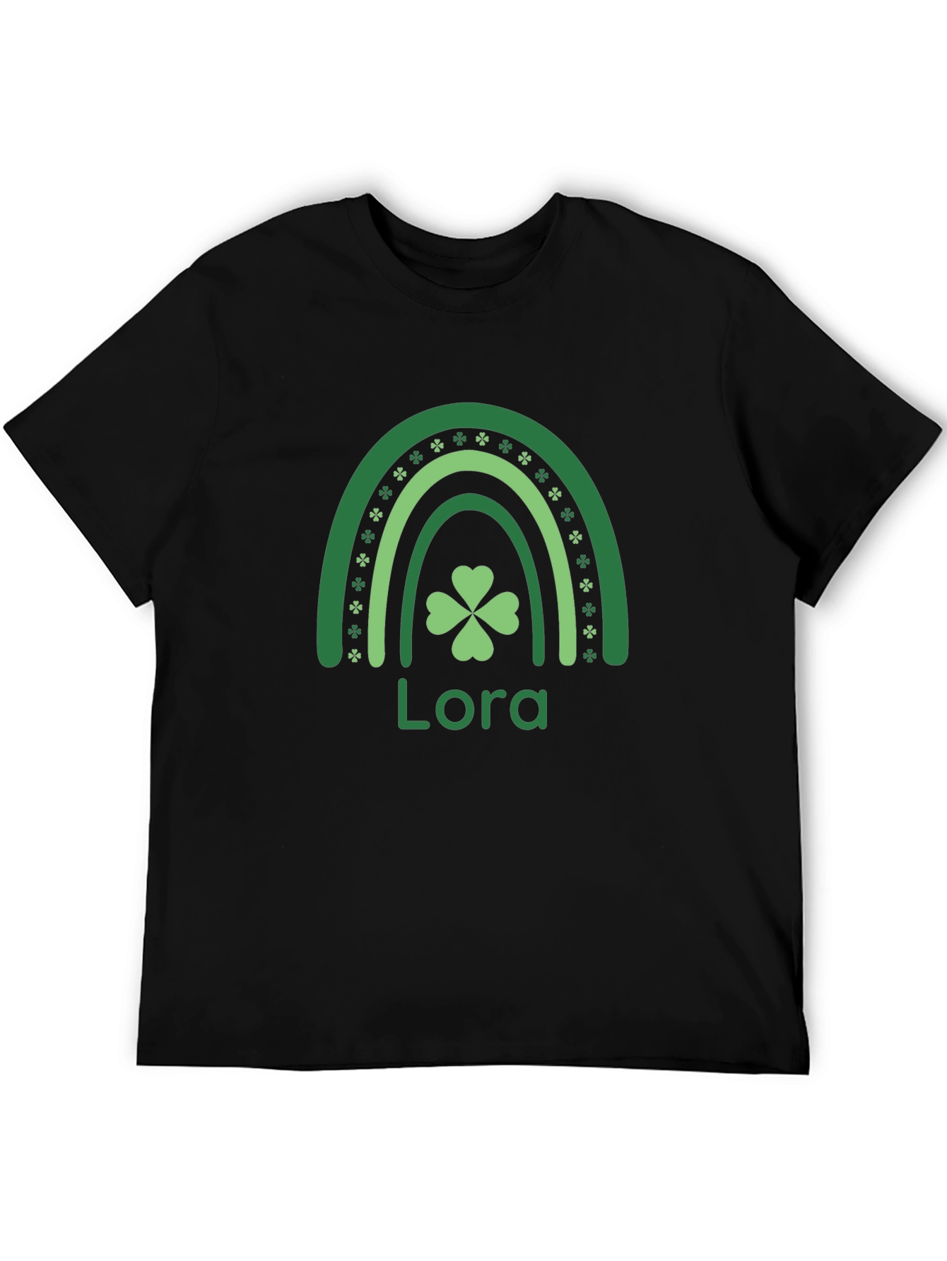 Lora St. Patricks Day Rainbow Shamrock T-Shirt