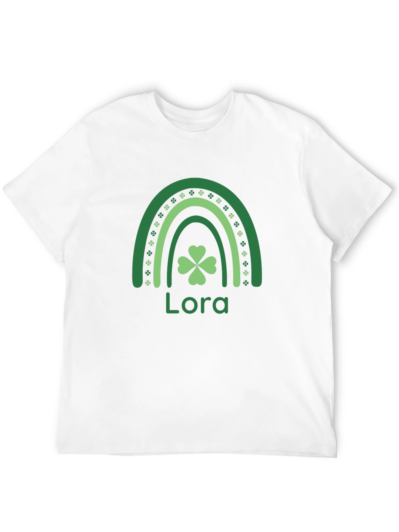 Lora St. Patricks Day Rainbow Shamrock T-Shirt