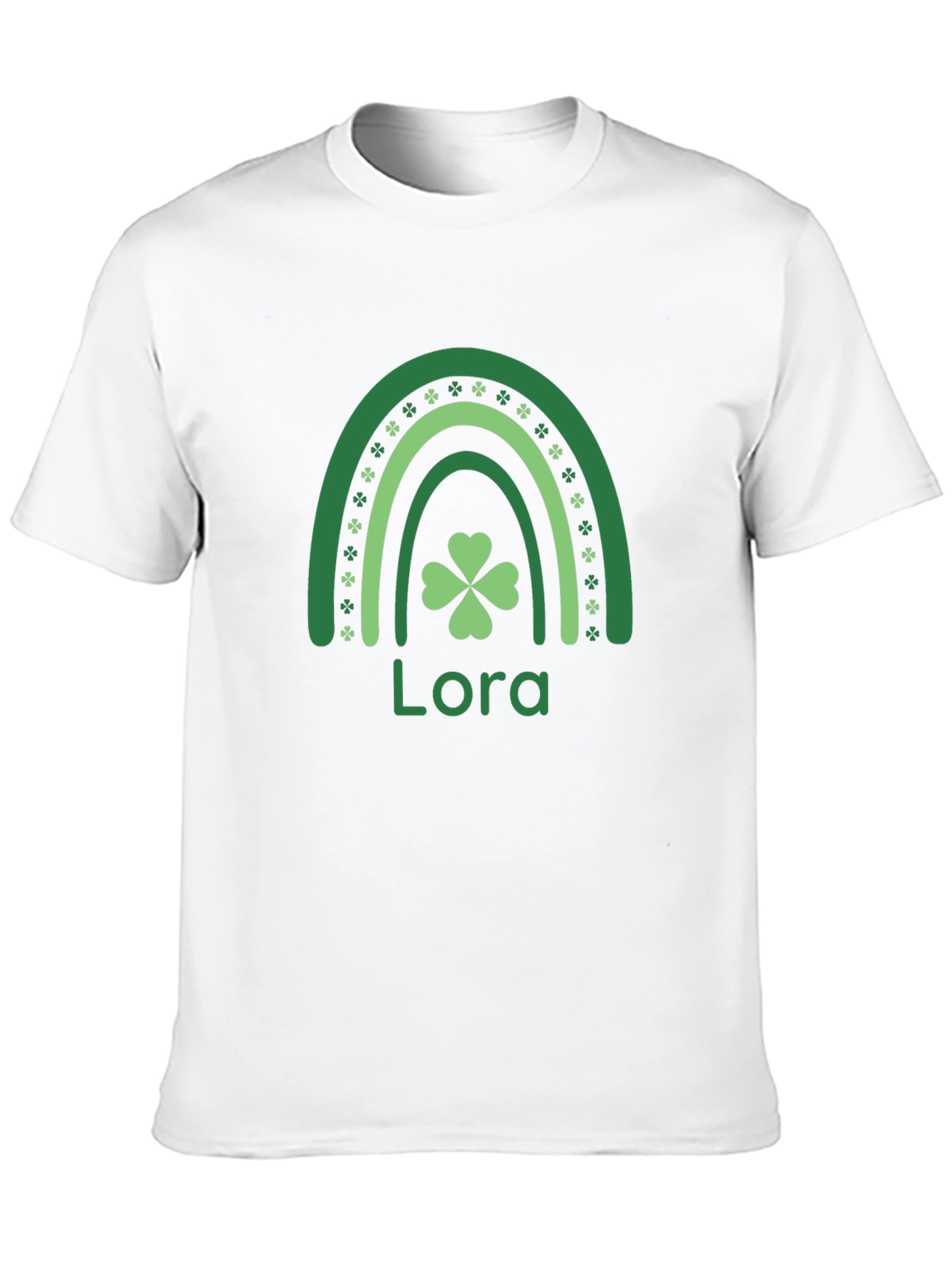 Lora St. Patricks Day Rainbow Shamrock T-Shirt