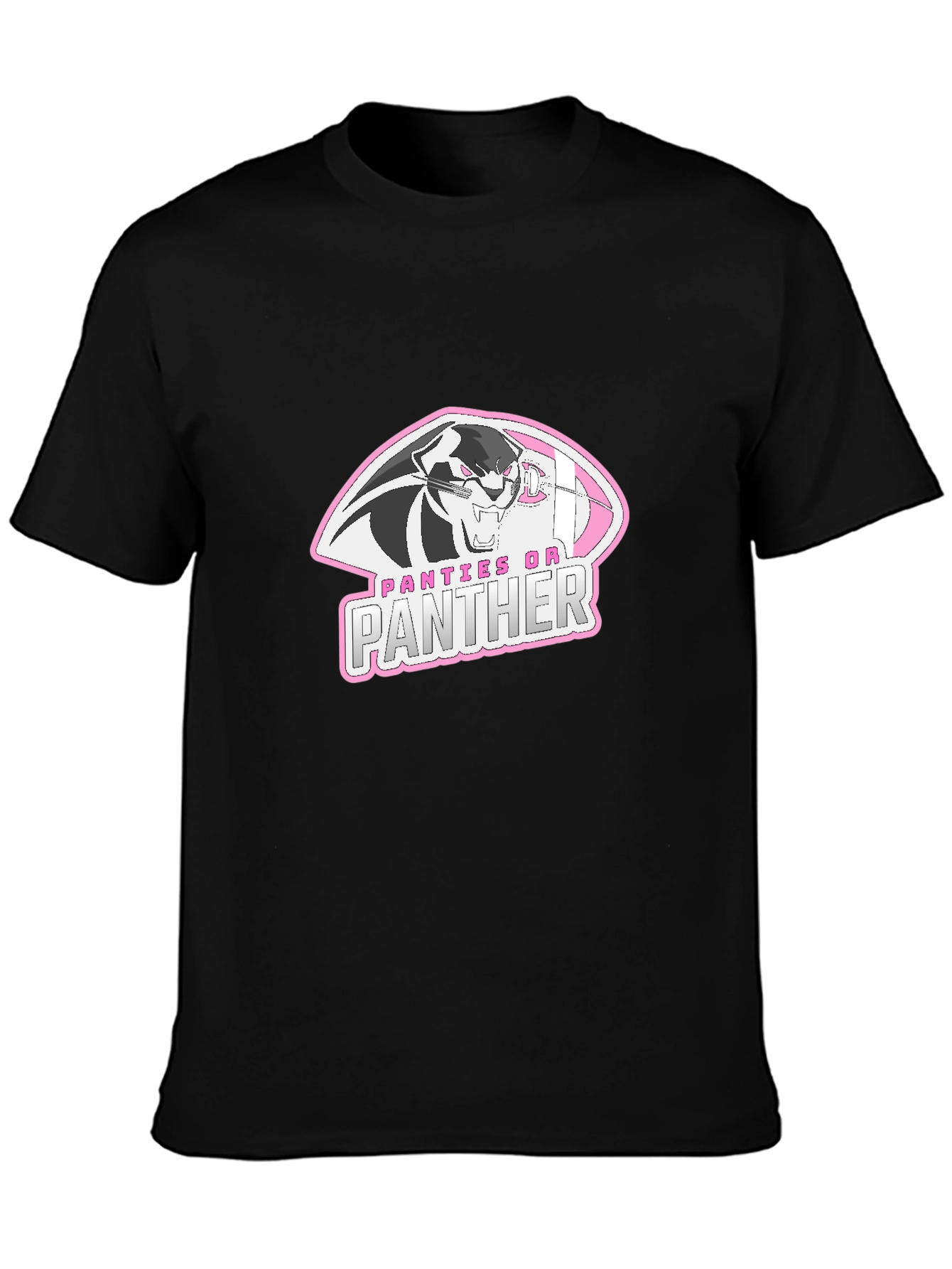 Panties On Panther Black Graphic Tee